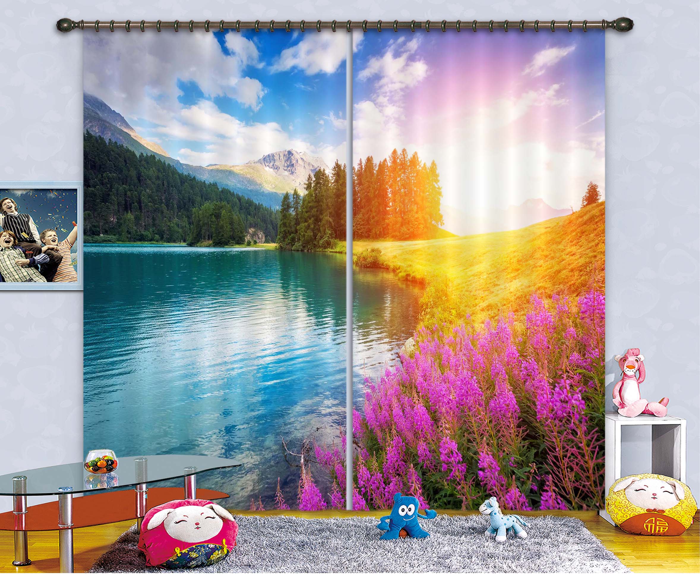 3D Valley River 808 Curtains Drapes