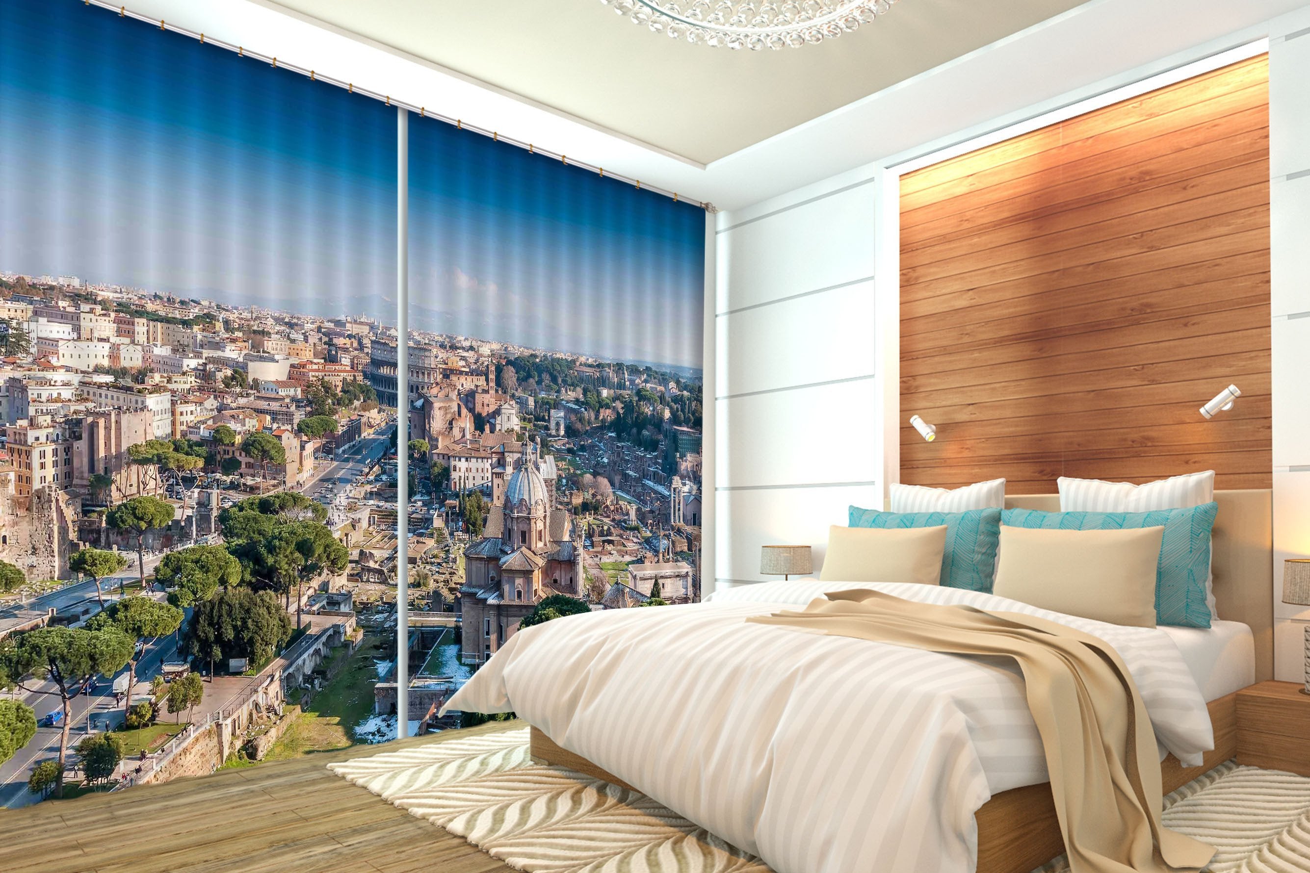 3D Rome Scenery 222 Curtains Drapes Wallpaper AJ Wallpaper 