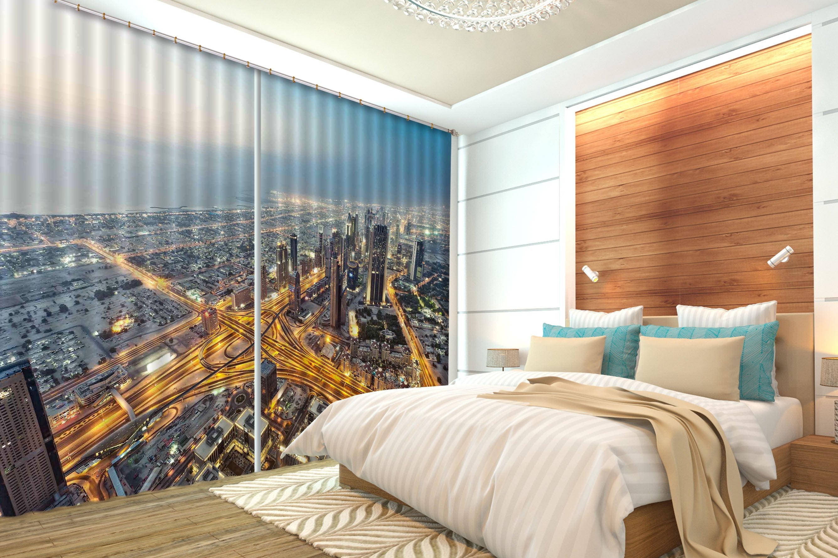 3D Bustling City 220 Curtains Drapes Wallpaper AJ Wallpaper 