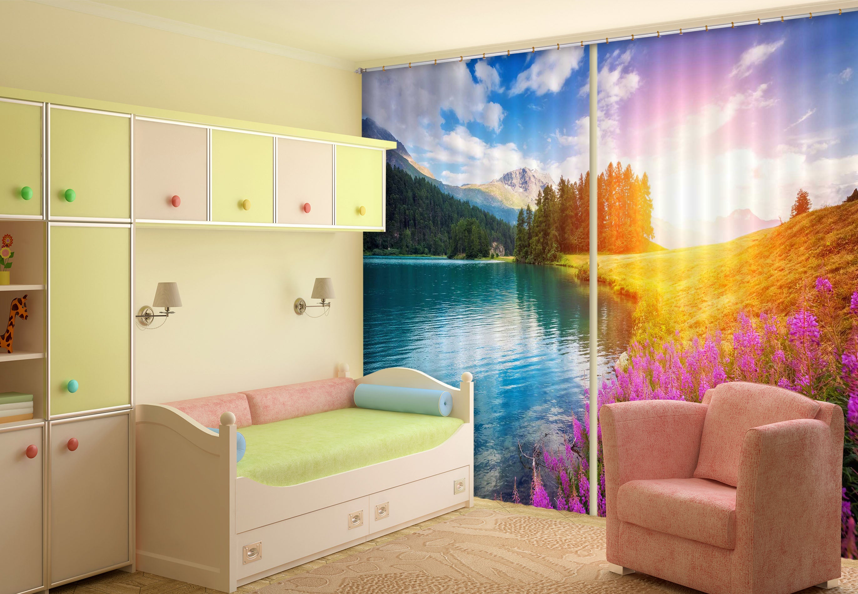 3D Valley River 808 Curtains Drapes