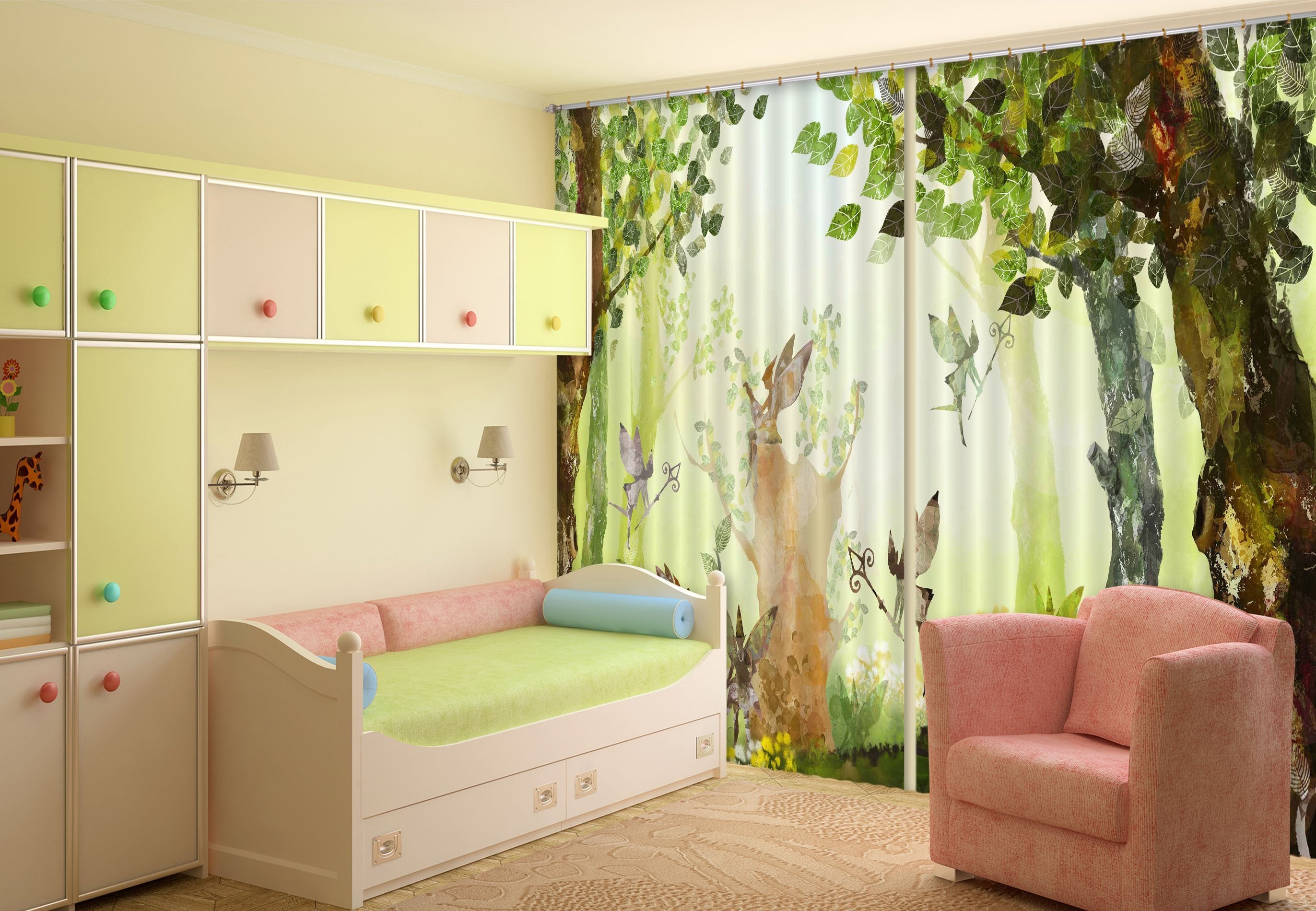 3D Trees Elves 68 Curtains Drapes Wallpaper AJ Wallpaper 