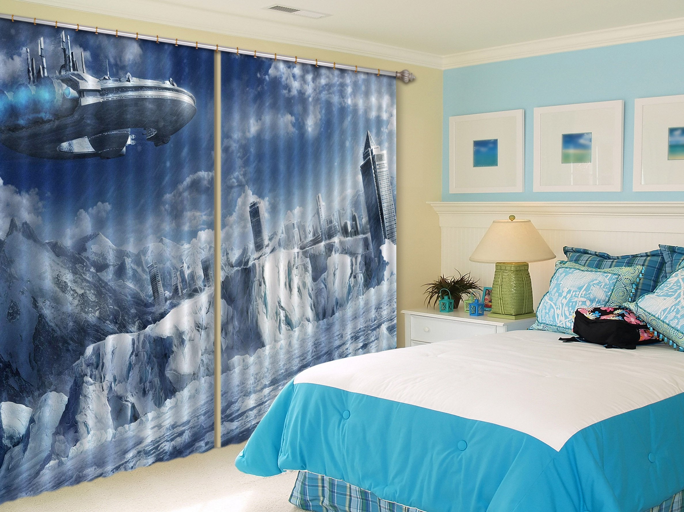 3D Exoplanet Scenery 216 Curtains Drapes Wallpaper AJ Wallpaper 