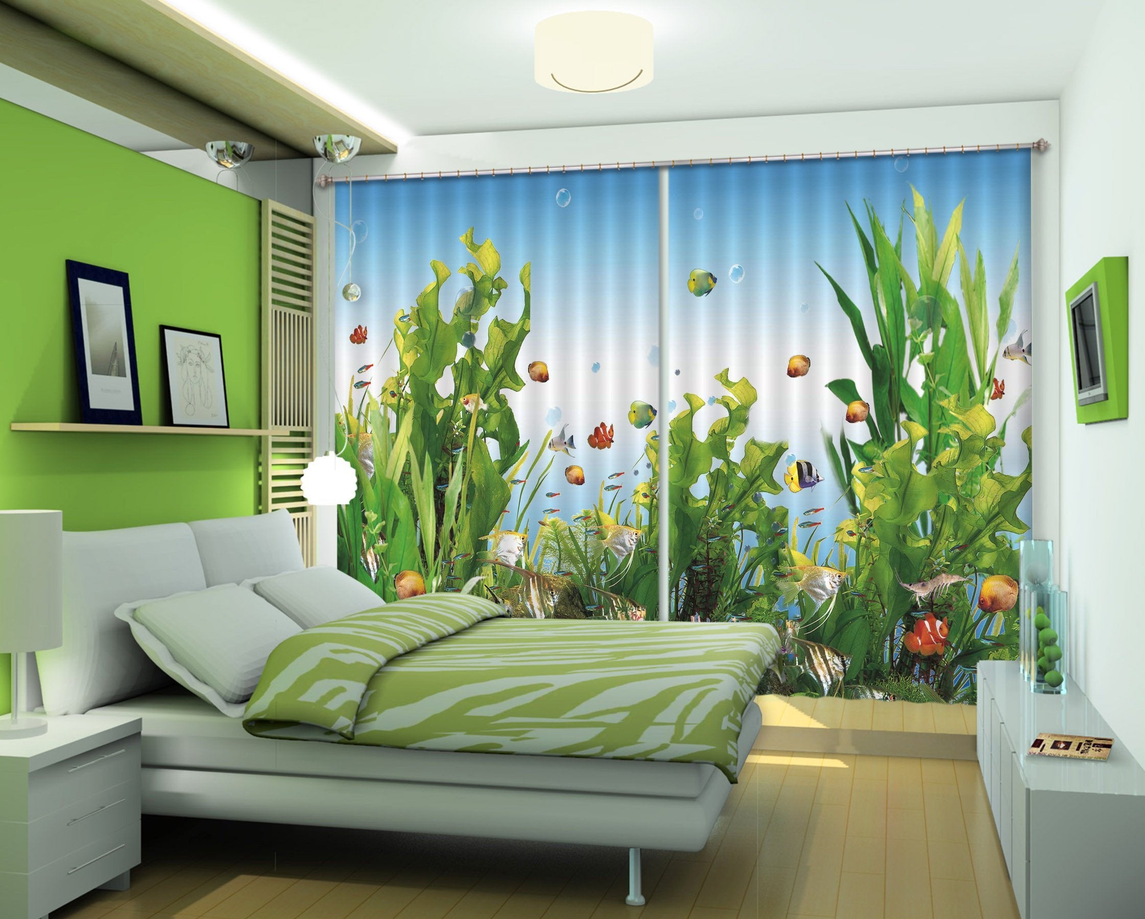 3D Sea Grass 418 Beach Curtains Drapes Wallpaper AJ Wallpaper 