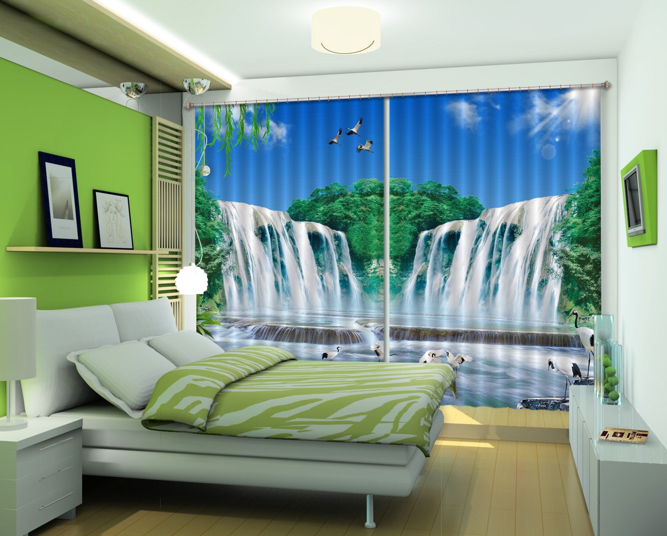 3D Waterfalls 178 Curtains Drapes Wallpaper AJ Wallpaper 