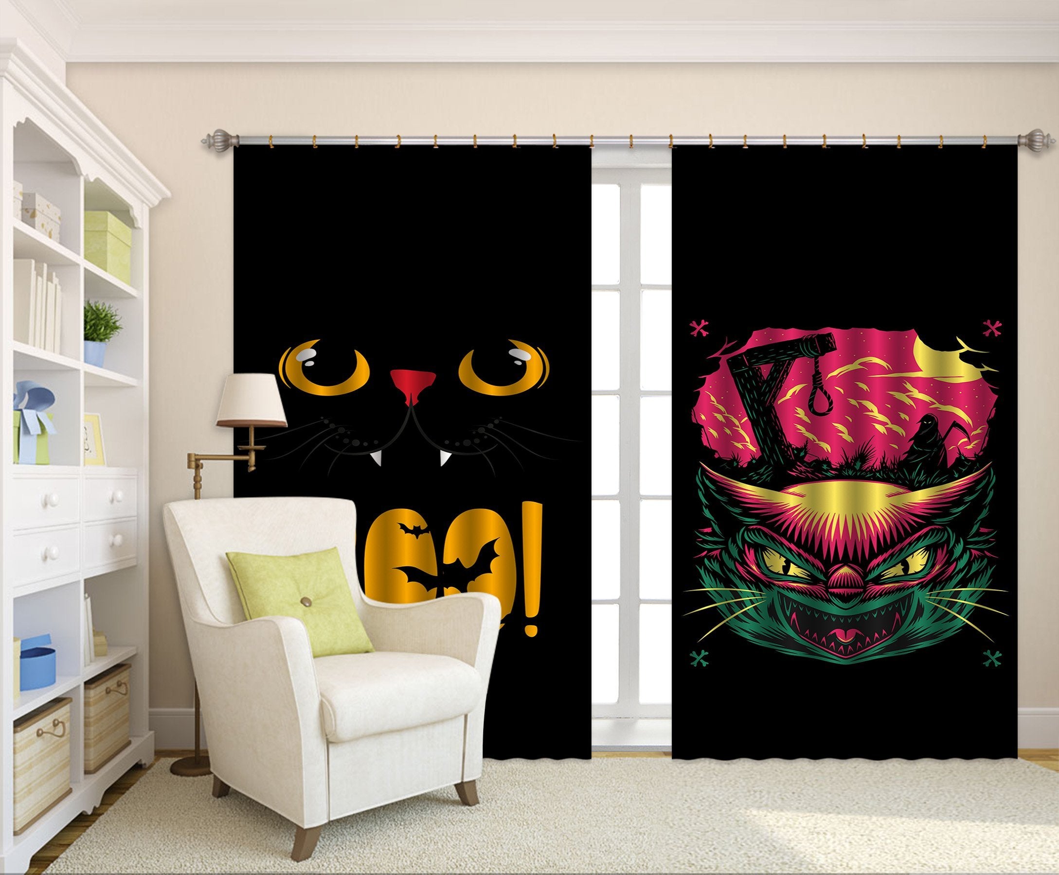 3D Lovely Monster Pattern 2331 Curtains Drapes Wallpaper AJ Wallpaper 