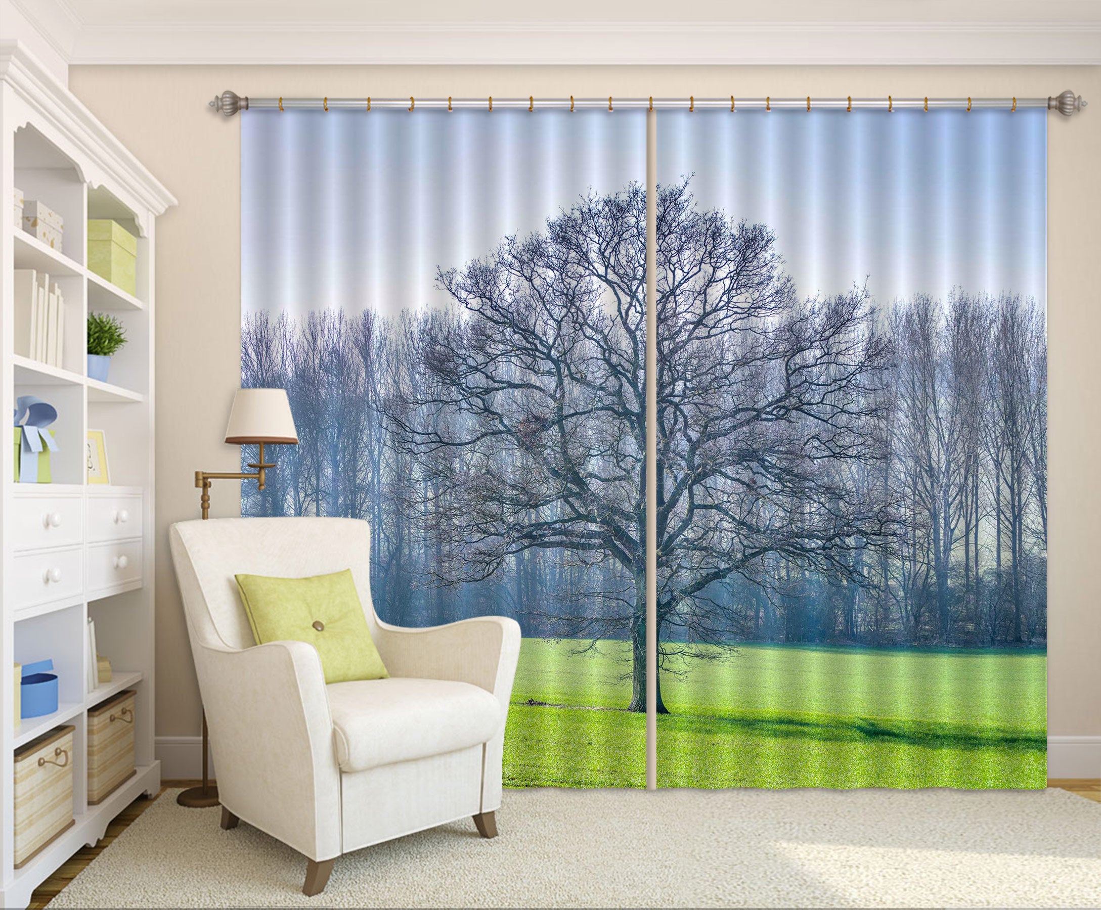 3D Lawn Tree 053 Assaf Frank Curtain Curtains Drapes