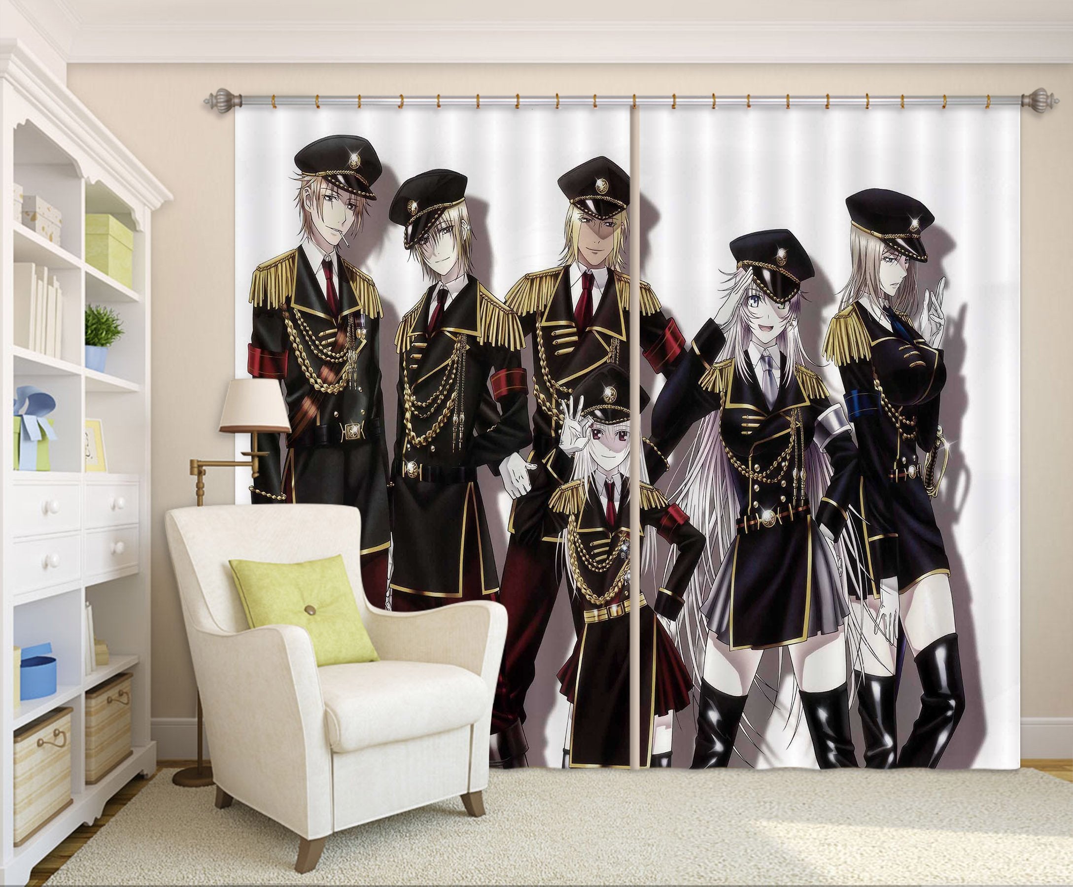 3D Uniformed Youth 2412 Curtains Drapes Wallpaper AJ Wallpaper 