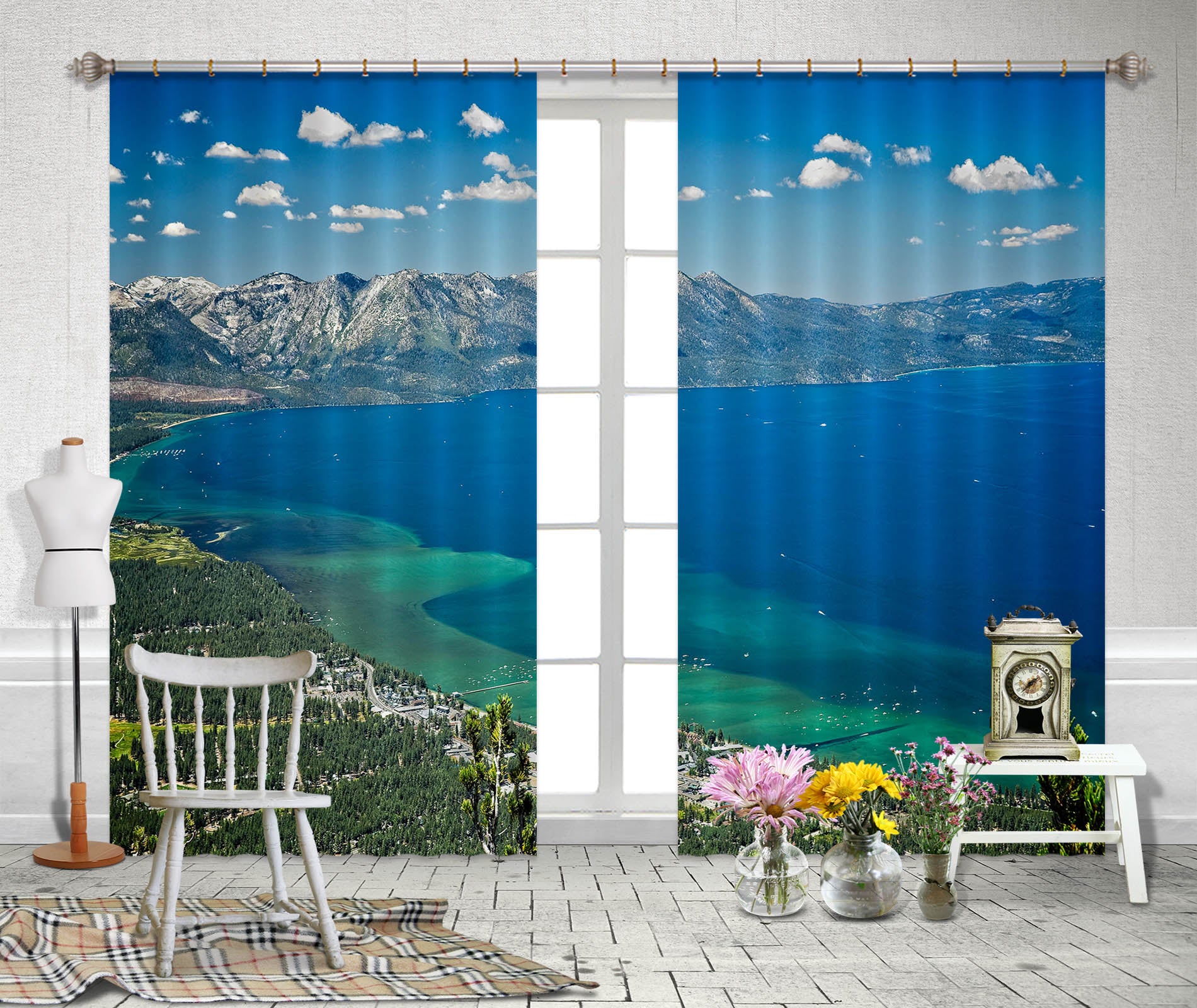 3D Ocean 62165 Kathy Barefield Curtain Curtains Drapes