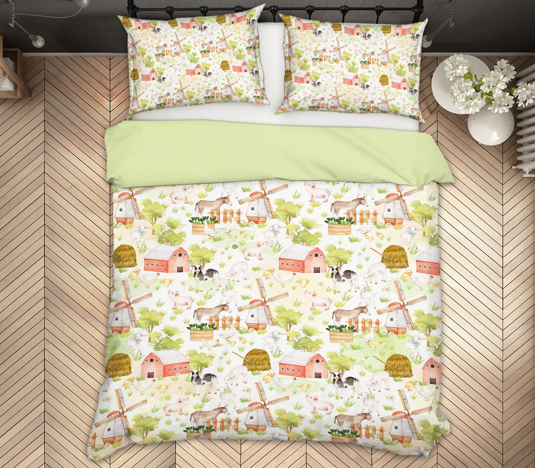 3D Windmill Horse 213 Uta Naumann Bedding Bed Pillowcases Quilt