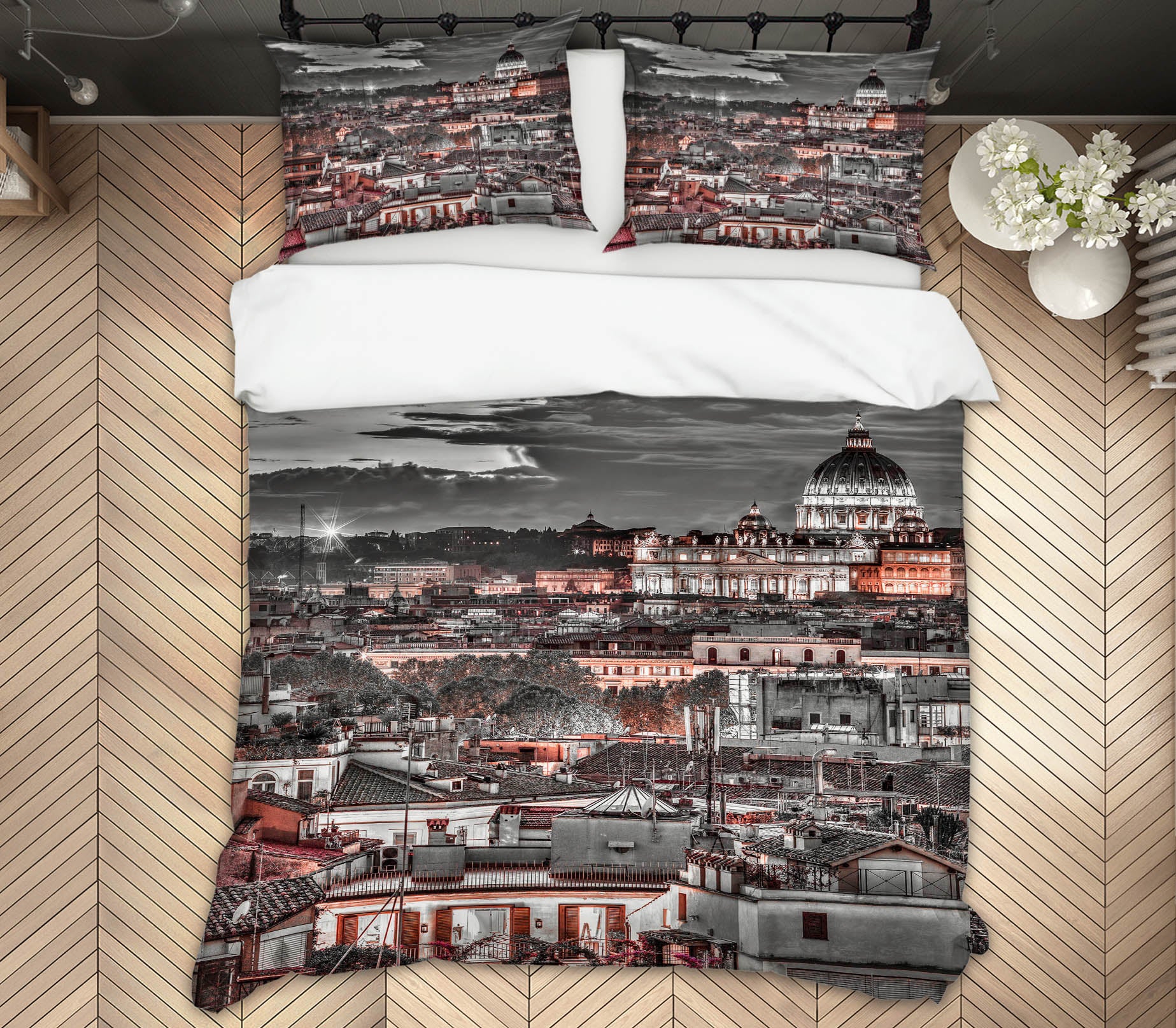 3D Light Building 8620 Assaf Frank Bedding Bed Pillowcases Quilt