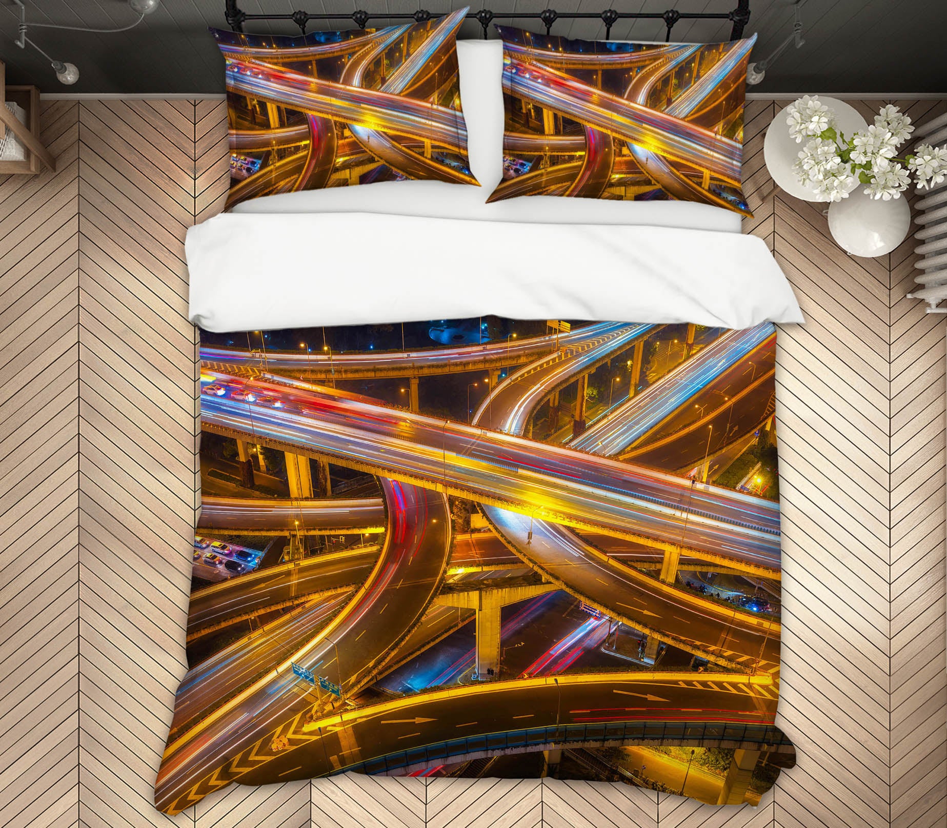 3D Tunnel Road 2120 Marco Carmassi Bedding Bed Pillowcases Quilt