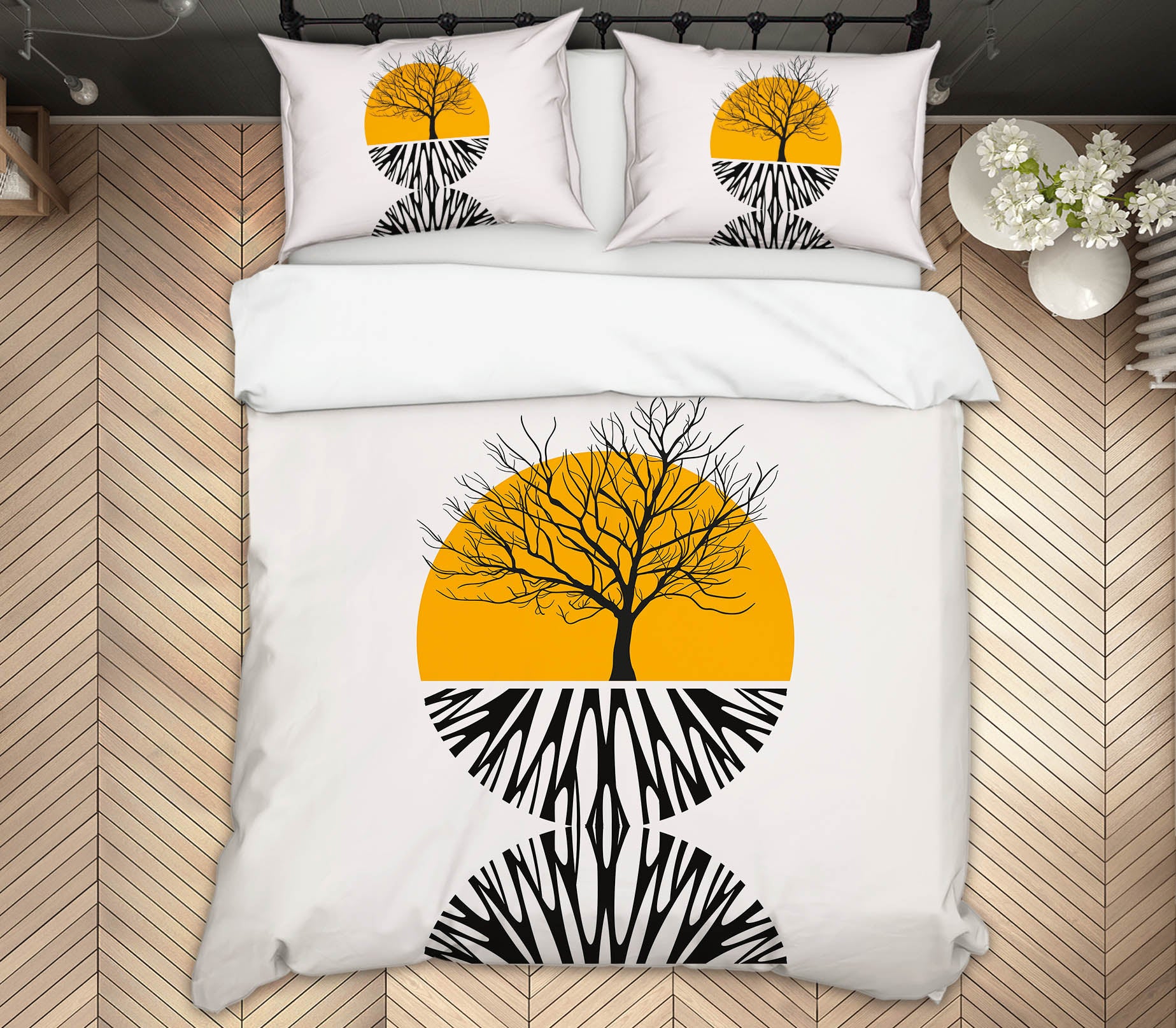 3D Yellow Rround 235 Boris Draschoff Bedding Bed Pillowcases Quilt
