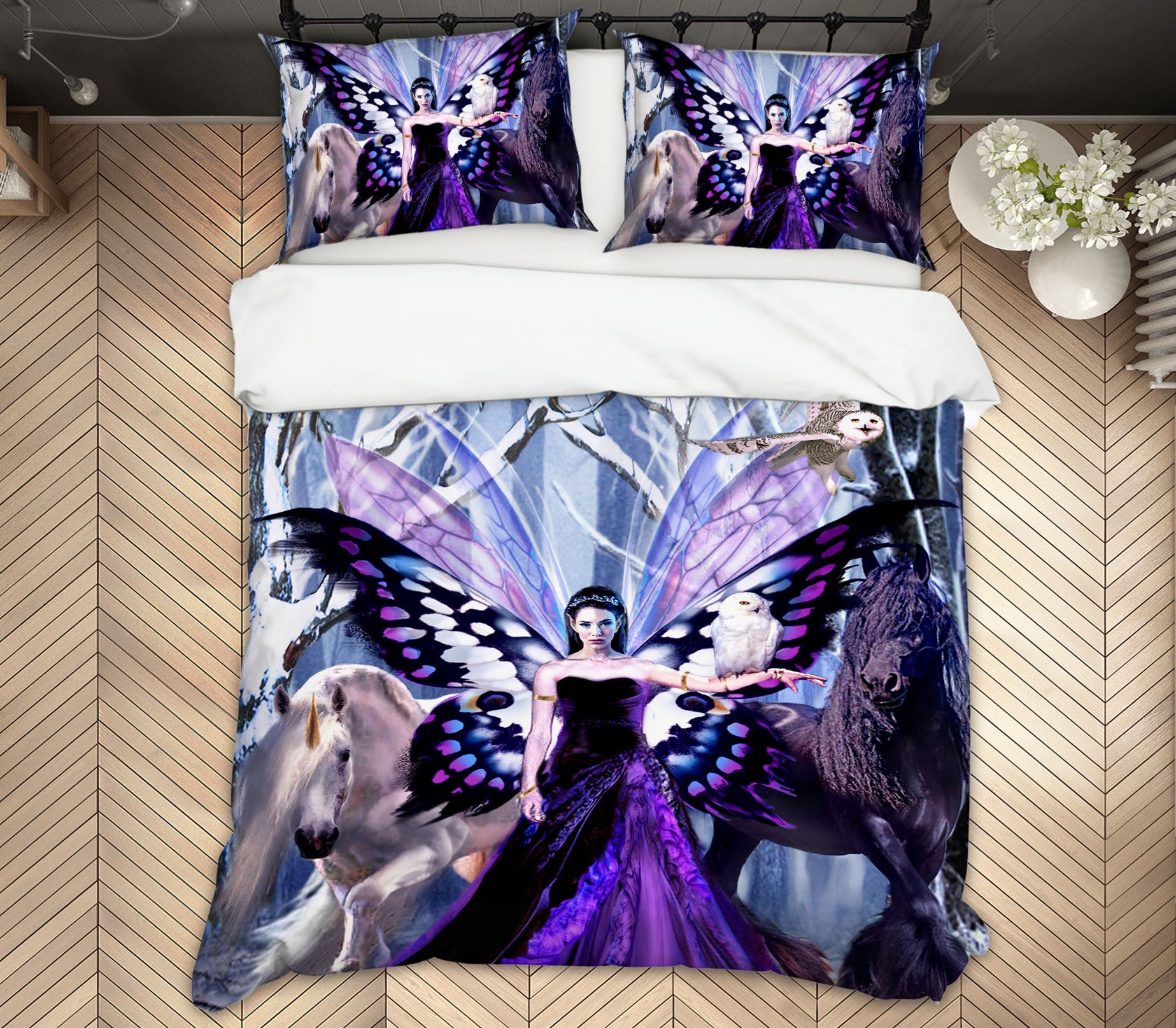 3D Butterfly Woman 8340 Ruth Thompson Bedding Bed Pillowcases Quilt Cover Duvet Cover