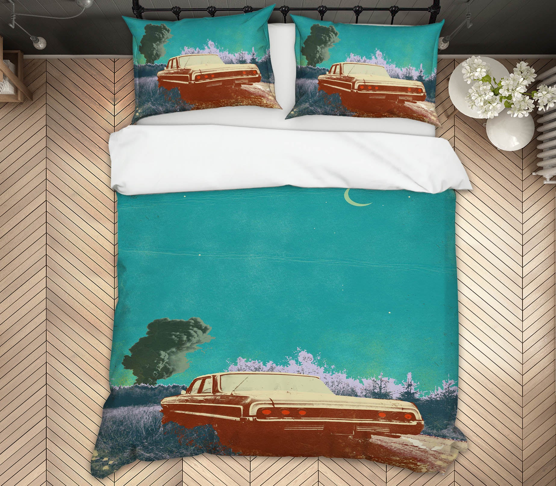 3D Night Truck 2102 Showdeer Bedding Bed Pillowcases Quilt