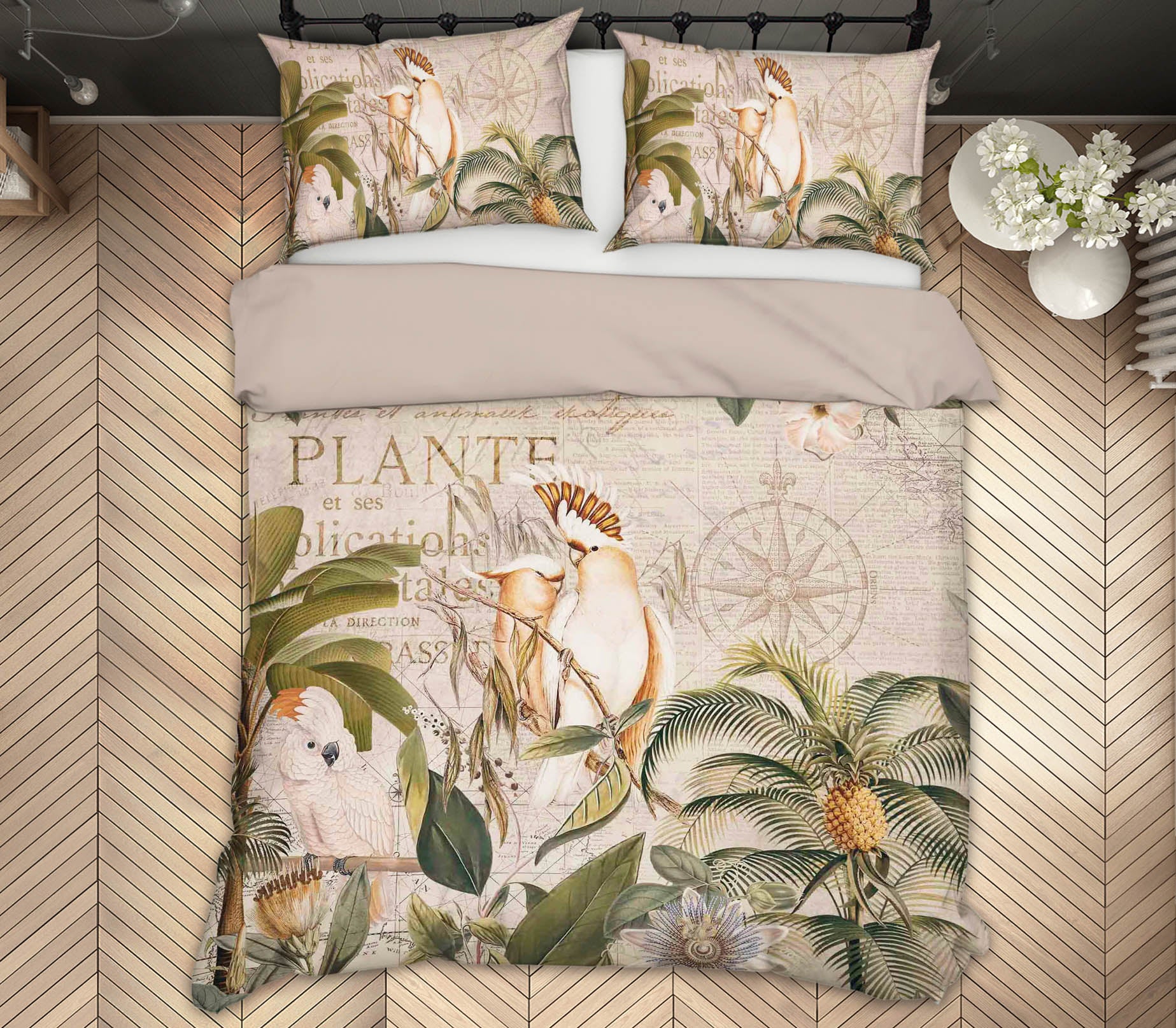 3D Branch Parrot 2143 Andrea haase Bedding Bed Pillowcases Quilt