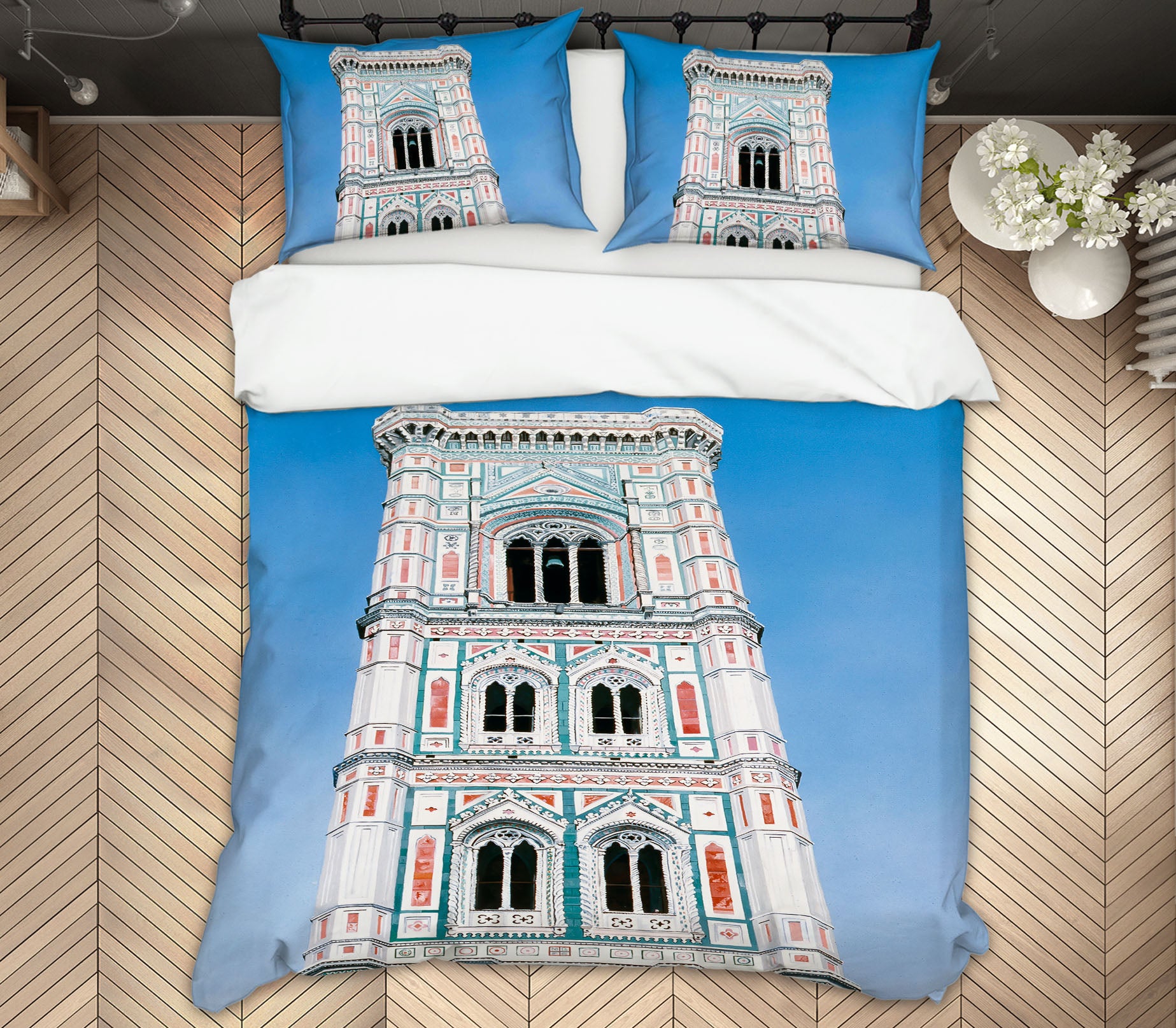3D White Building 11038 Matthew Holden Bates Bedding Bed Pillowcases Quilt