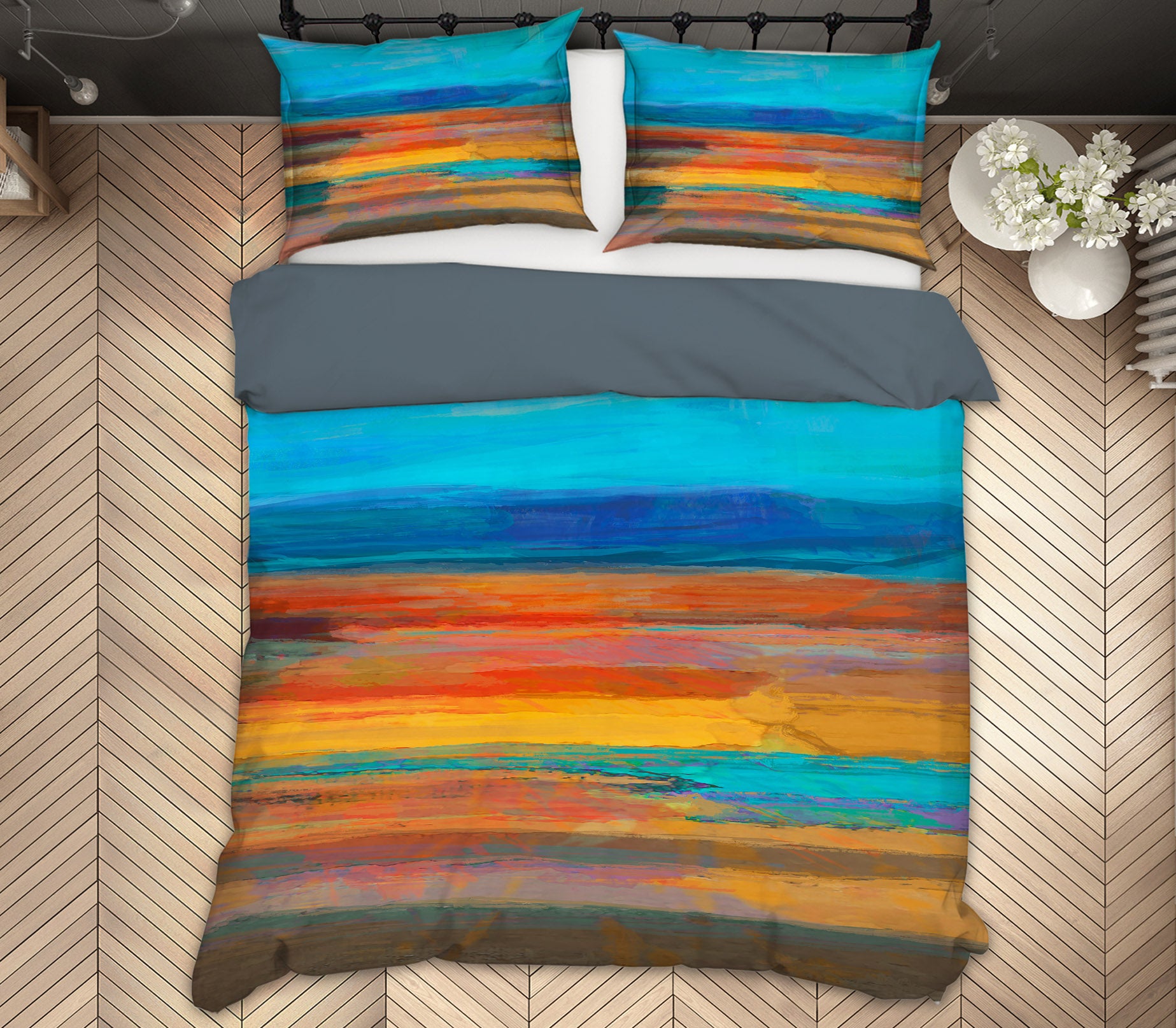 3D Sunset Pattern 1041 Michael Tienhaara Bedding Bed Pillowcases Quilt
