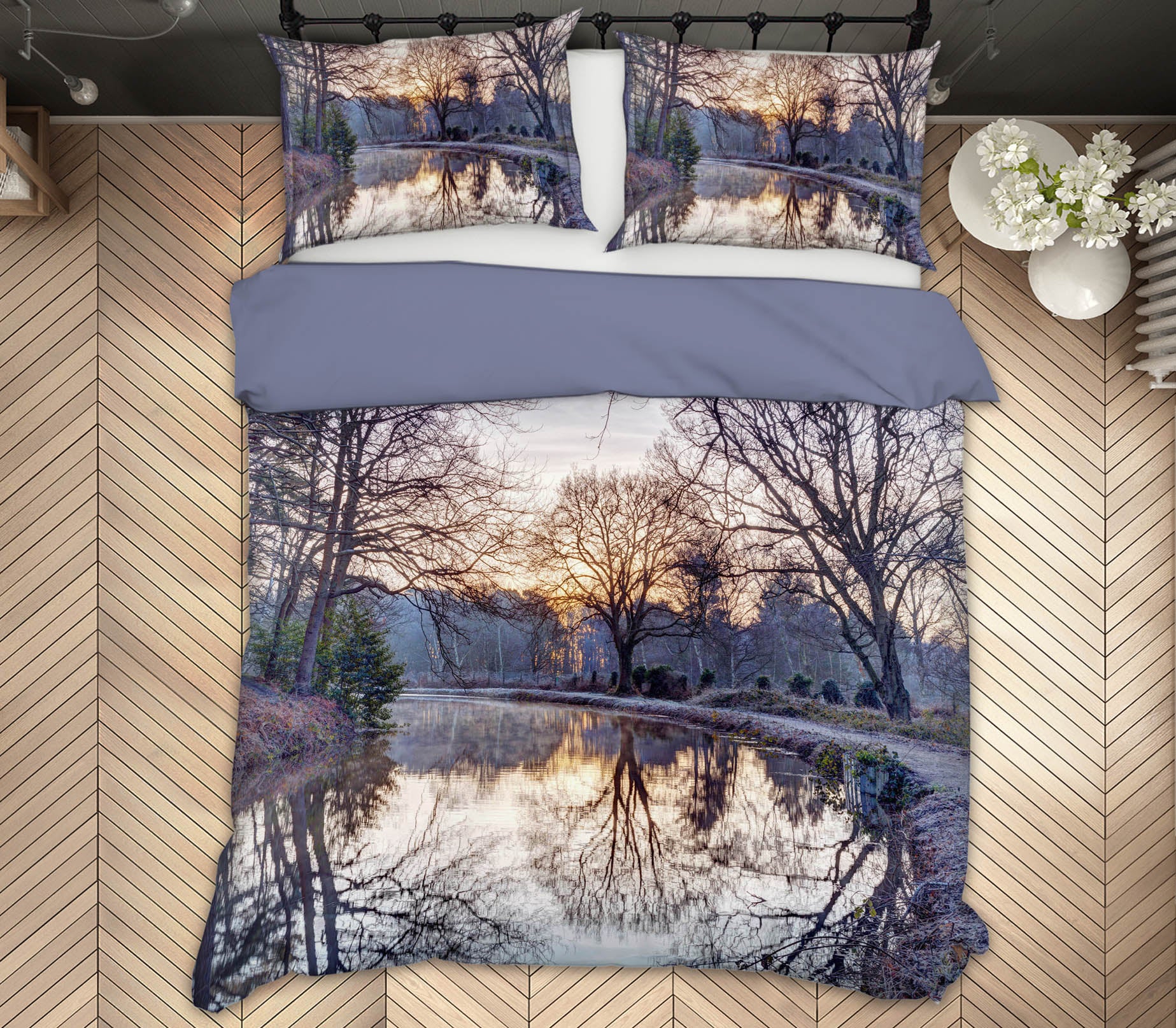 3D River Reflection 1032 Assaf Frank Bedding Bed Pillowcases Quilt