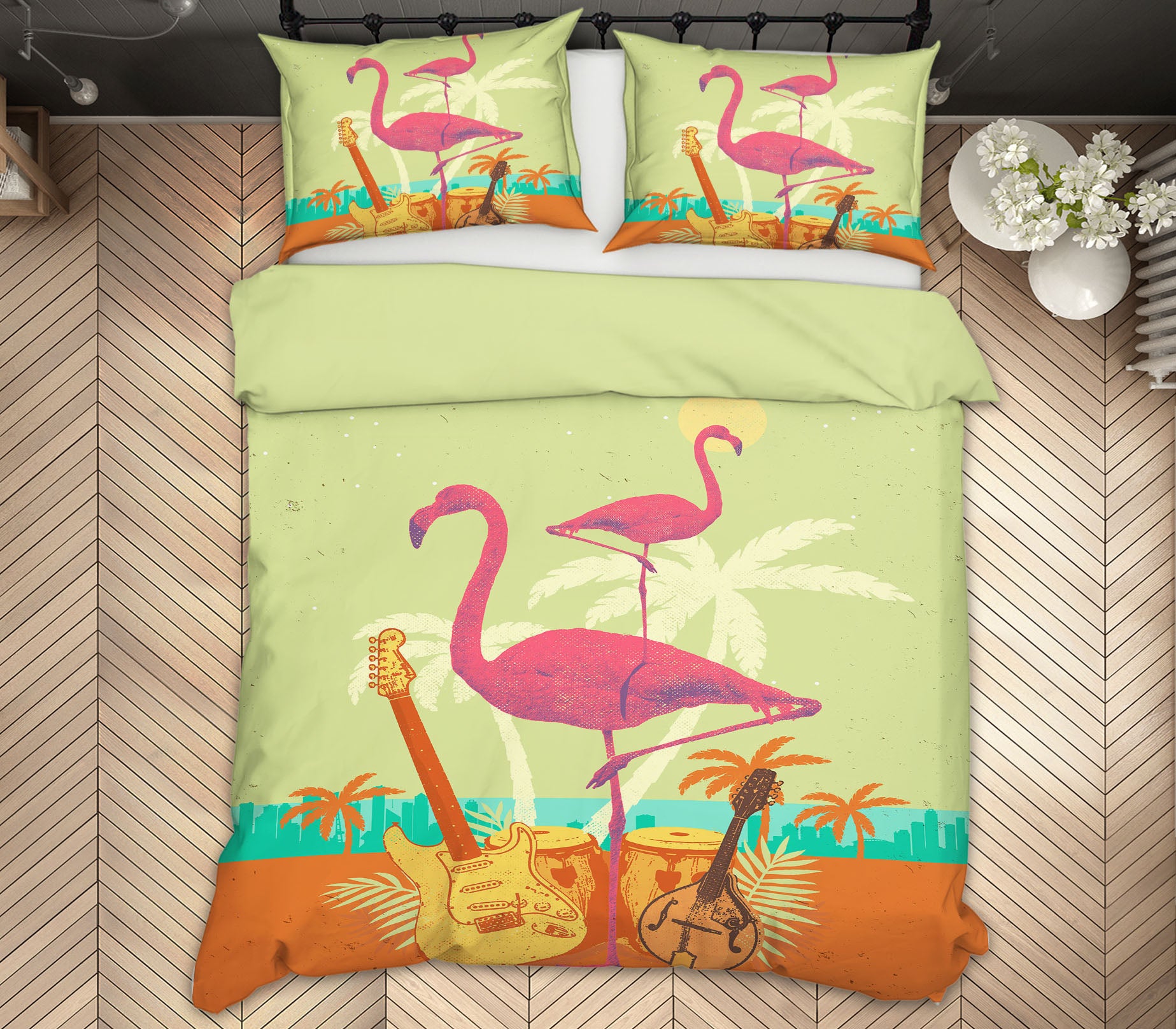 3D Flamingo Flock 2117 Showdeer Bedding Bed Pillowcases Quilt