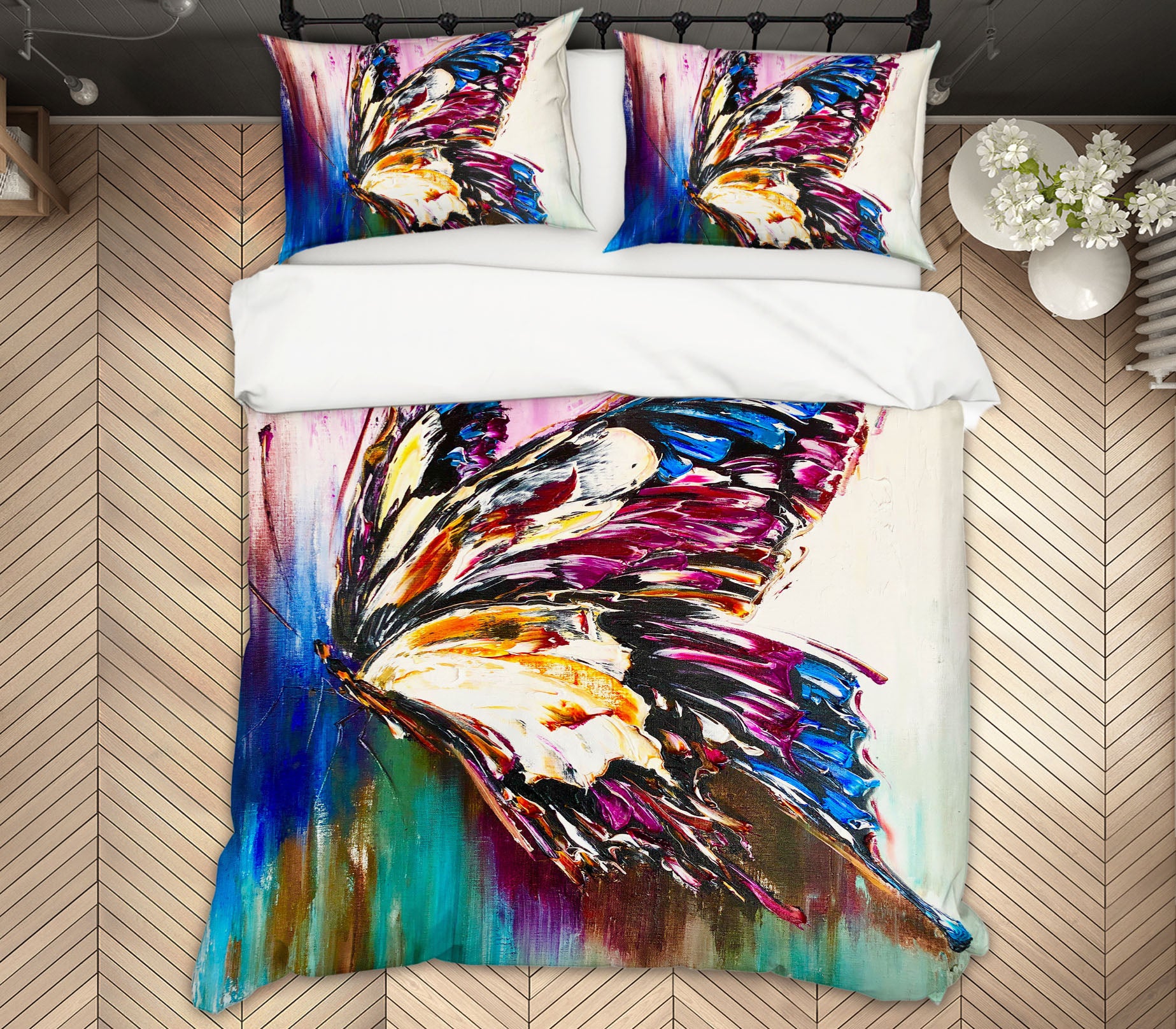 3D Colorful Butterfly 580 Skromova Marina Bedding Bed Pillowcases Quilt