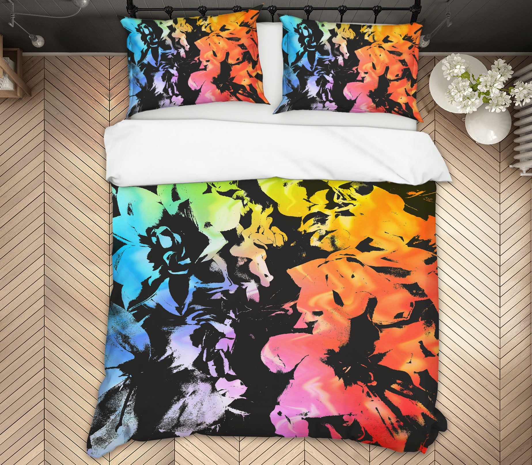 3D Flower Pattern Color 19135 Shandra Smith Bedding Bed Pillowcases Quilt