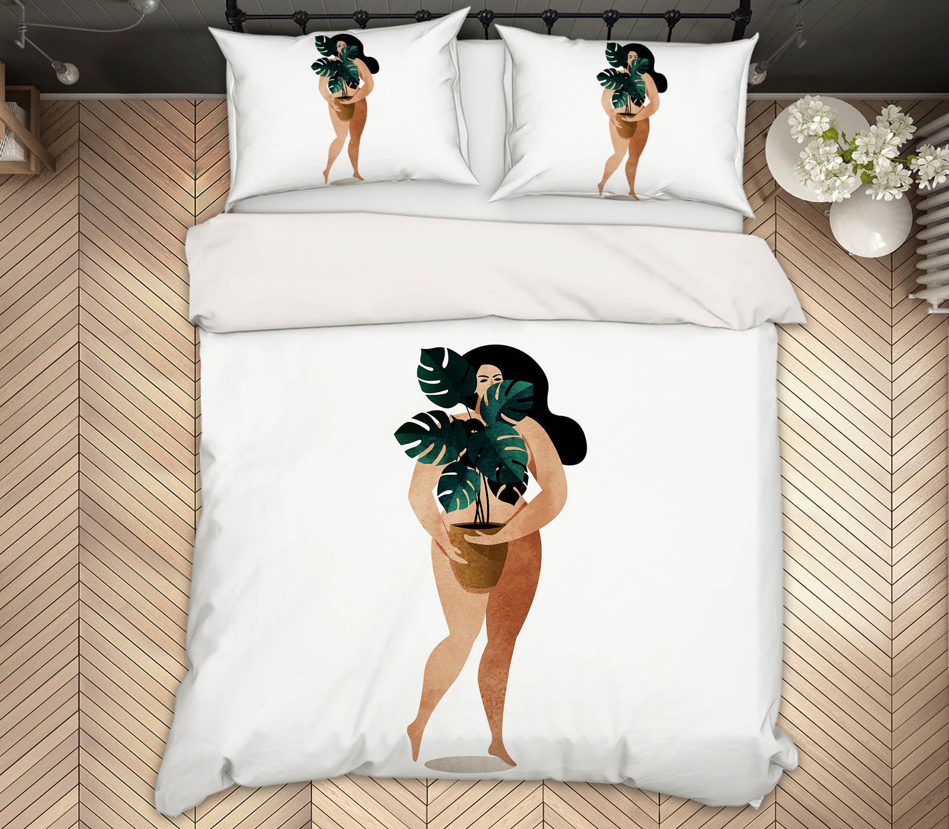 3D Flowerpot Leaves 192 Boris Draschoff Bedding Bed Pillowcases Quilt