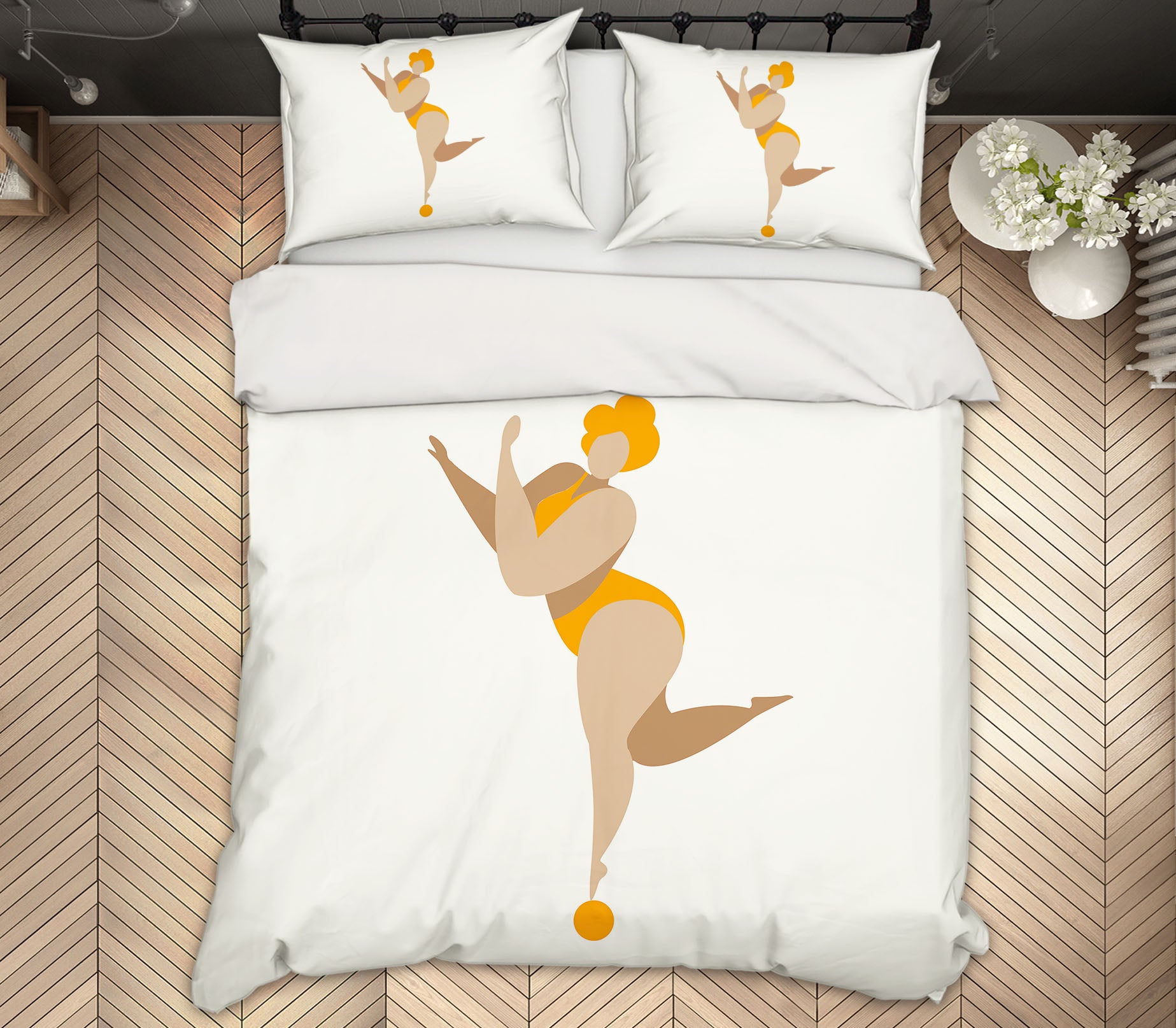 3D Woman Gymnastics 135 Boris Draschoff Bedding Bed Pillowcases Quilt