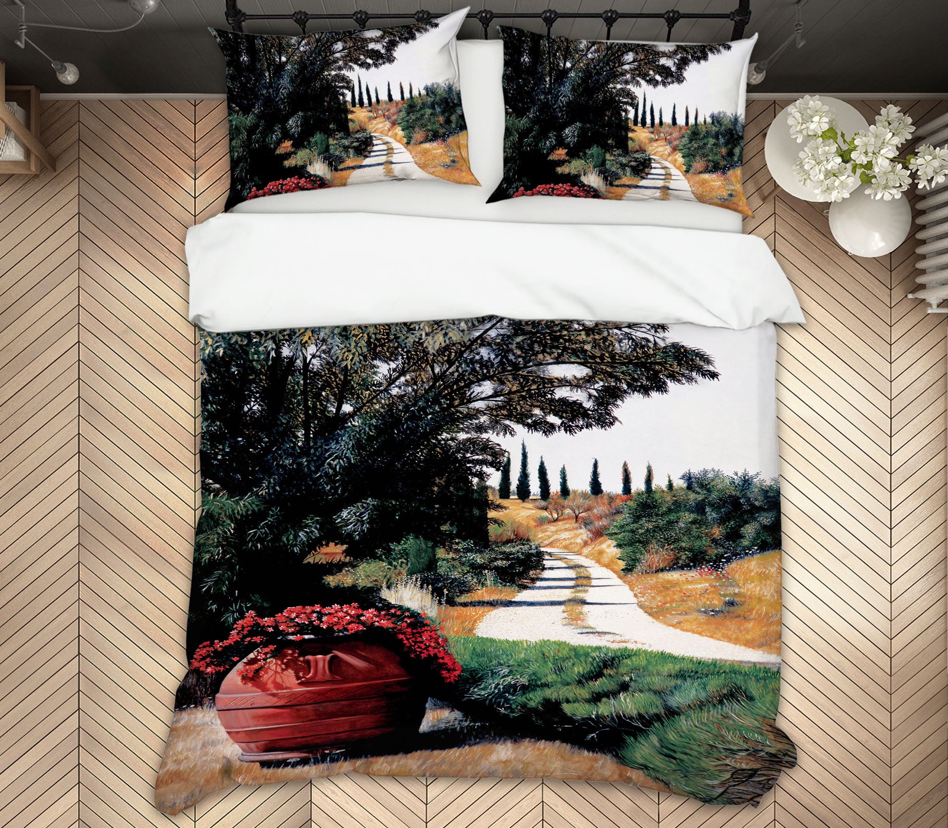 3D Tree Path 11065 Matthew Holden Bates Bedding Bed Pillowcases Quilt