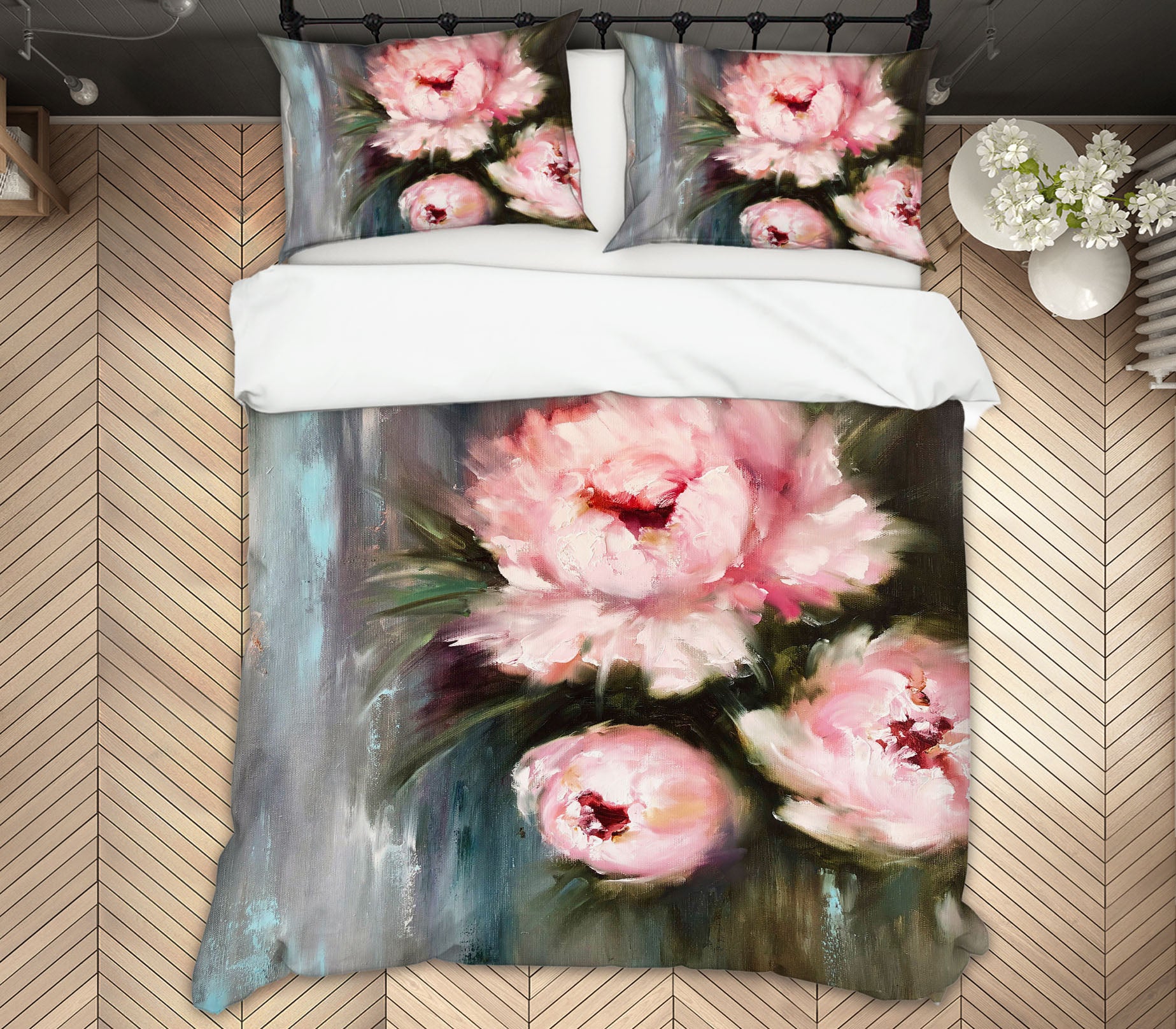3D Pink Flower 597 Skromova Marina Bedding Bed Pillowcases Quilt
