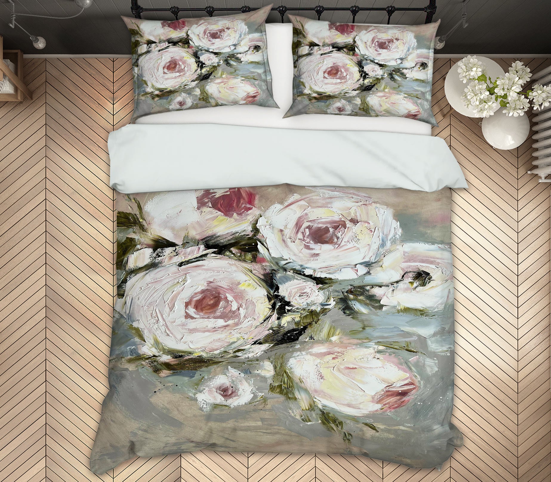 3D Beautiful Rose 462 Skromova Marina Bedding Bed Pillowcases Quilt