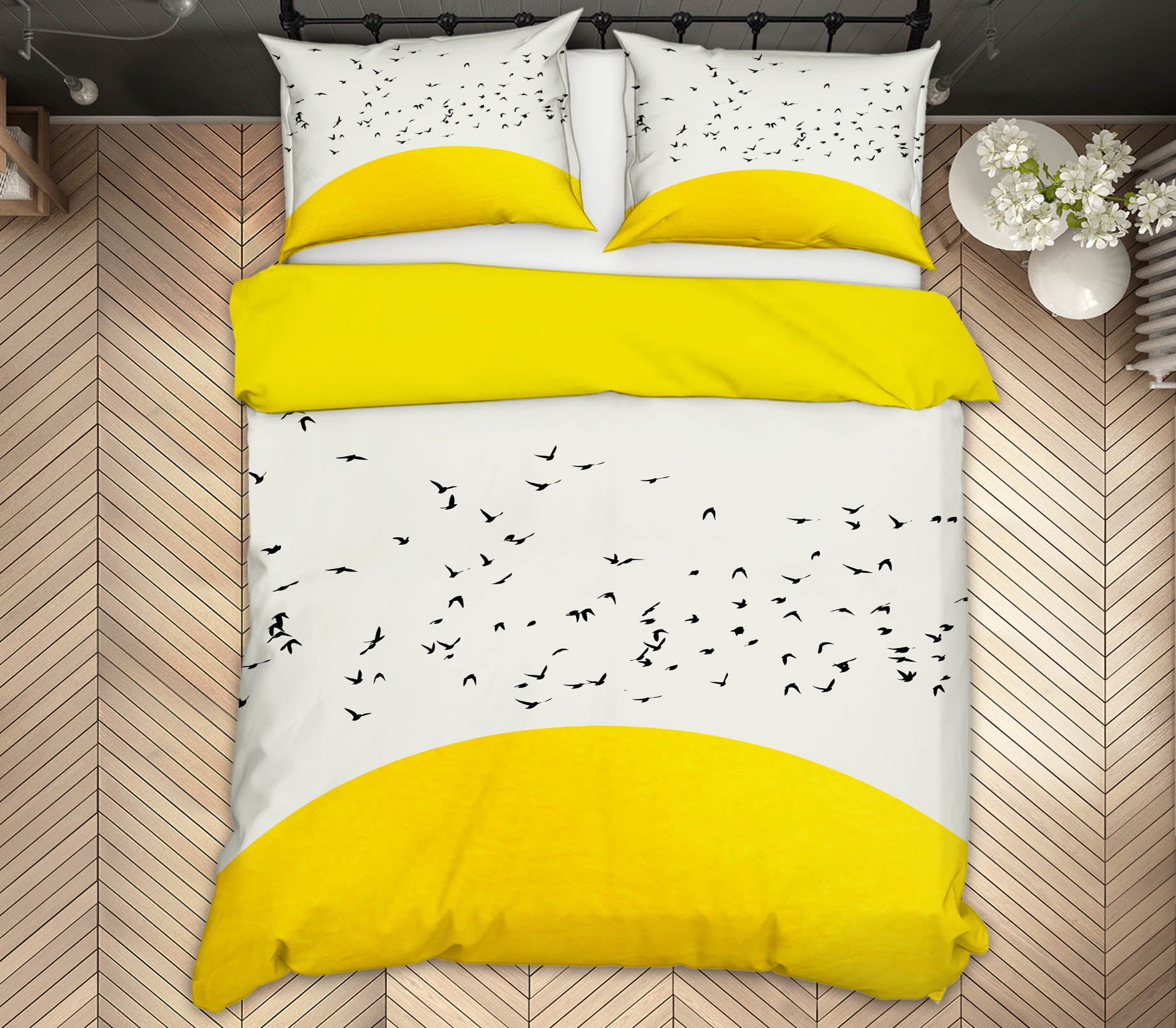 3D White Sky Bird 2018 Boris Draschoff Bedding Bed Pillowcases Quilt