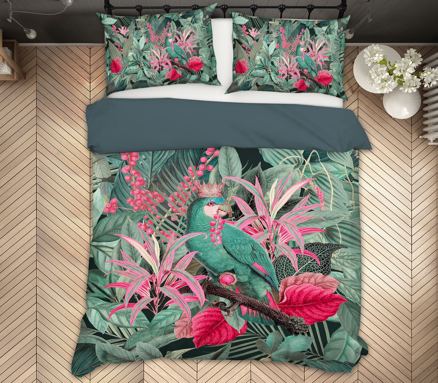 3D Bright Red Flower 103 Andrea haase Bedding Bed Pillowcases Quilt