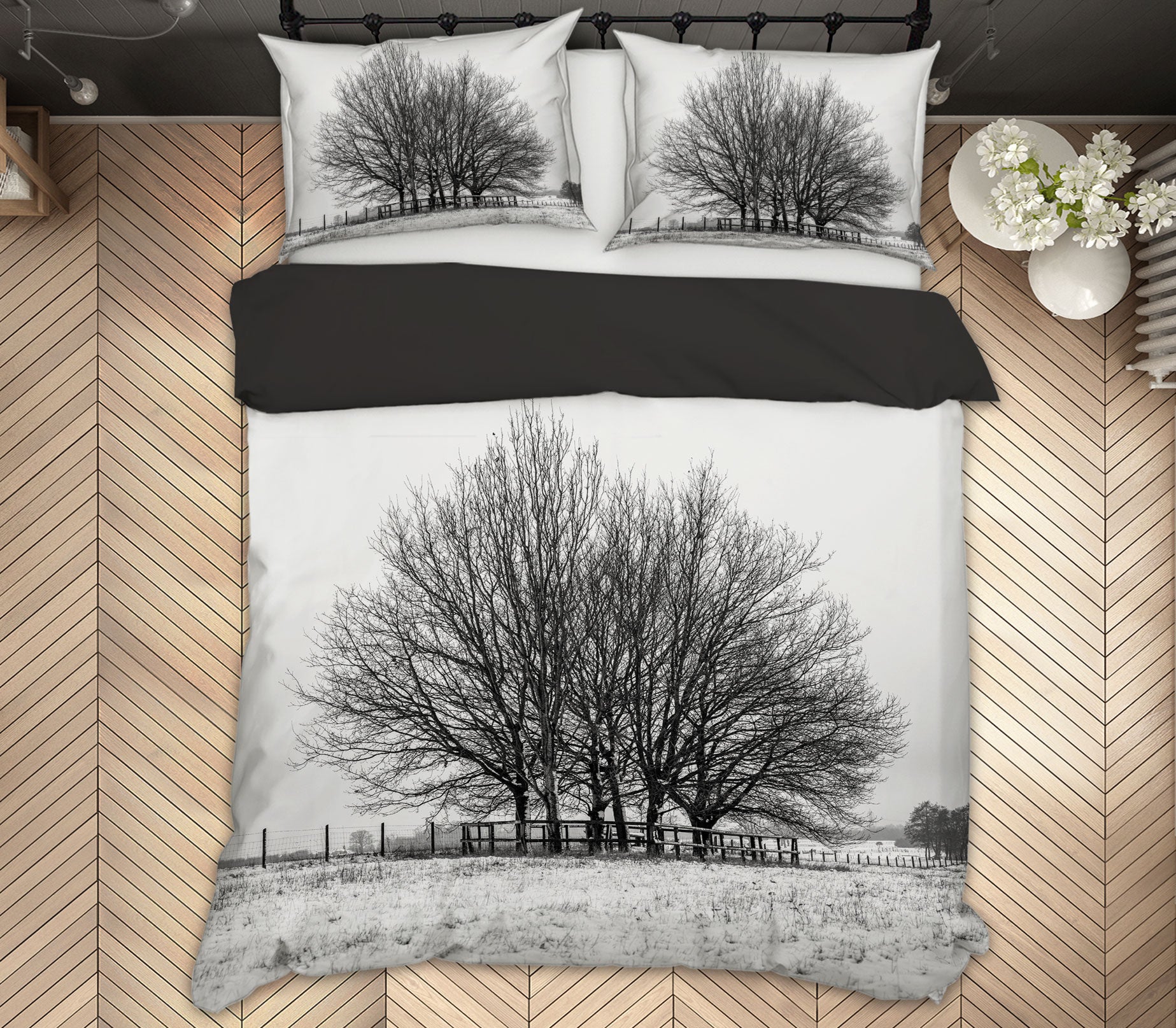 3D Snow Tree 1052 Assaf Frank Bedding Bed Pillowcases Quilt