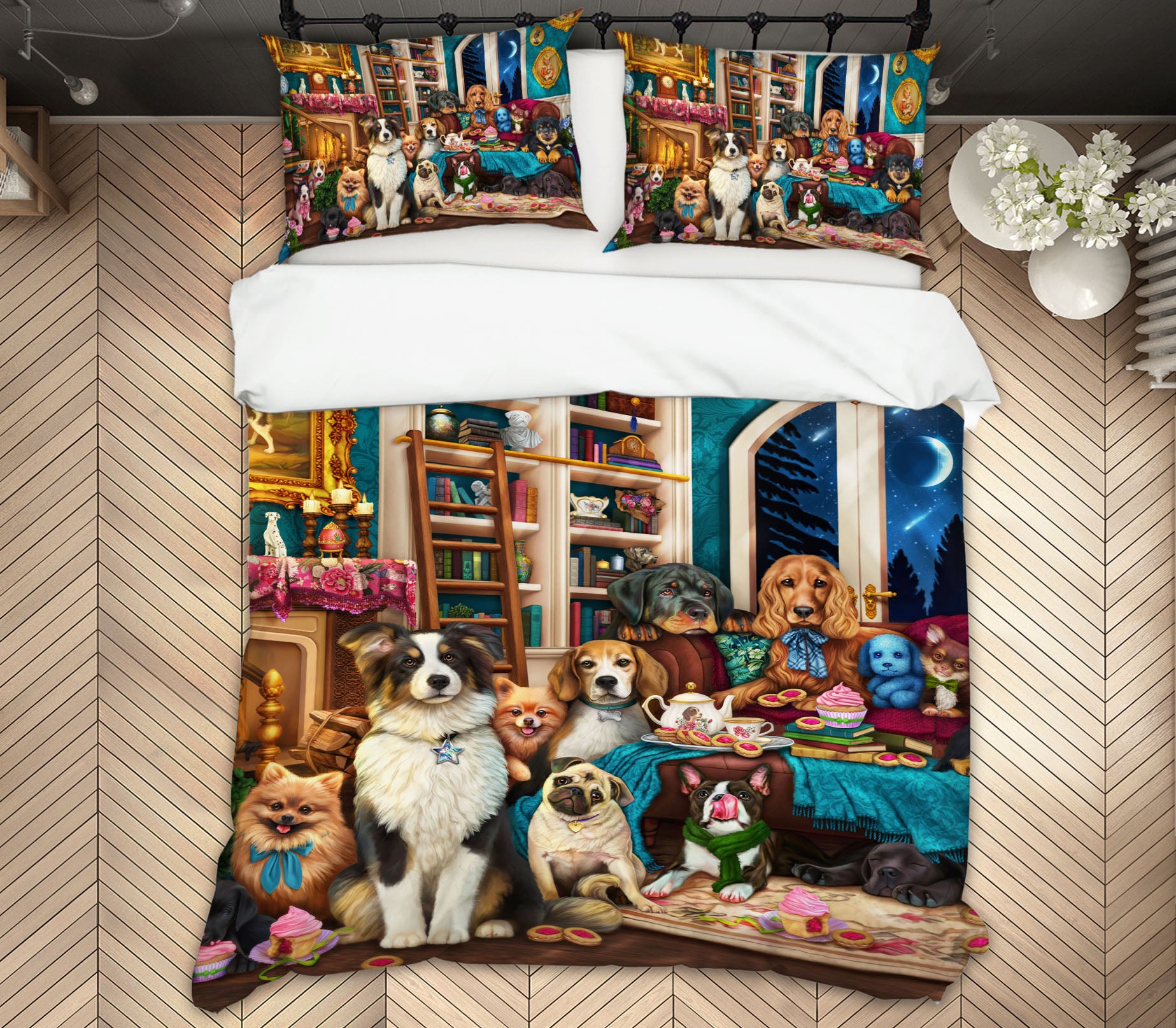 3D Pet Party 8838 Brigid Ashwood Bedding Bed Pillowcases Quilt Cover Duvet Cover