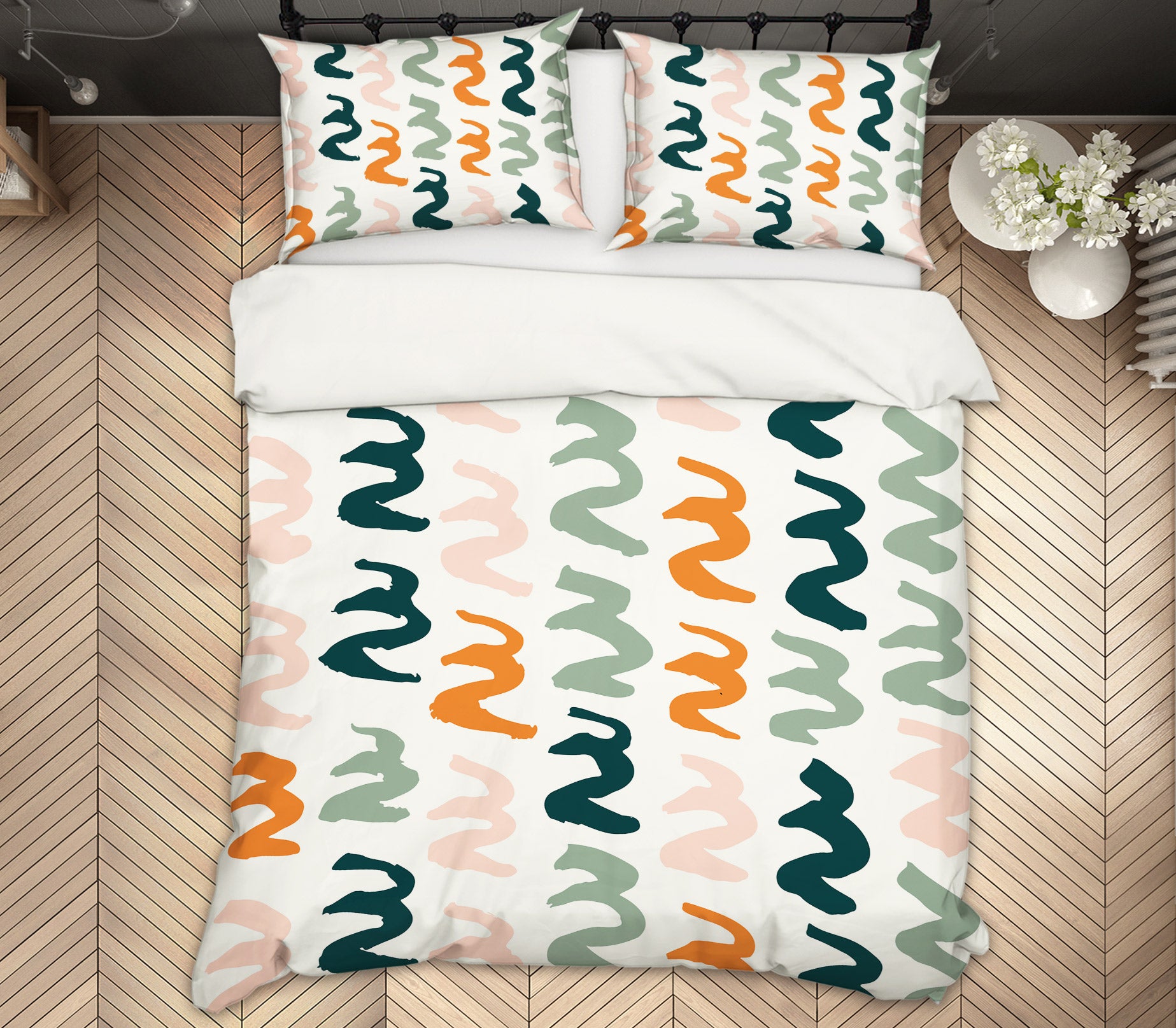 3D Colorful Wavy Curve 109162 Kashmira Jayaprakash Bedding Bed Pillowcases Quilt