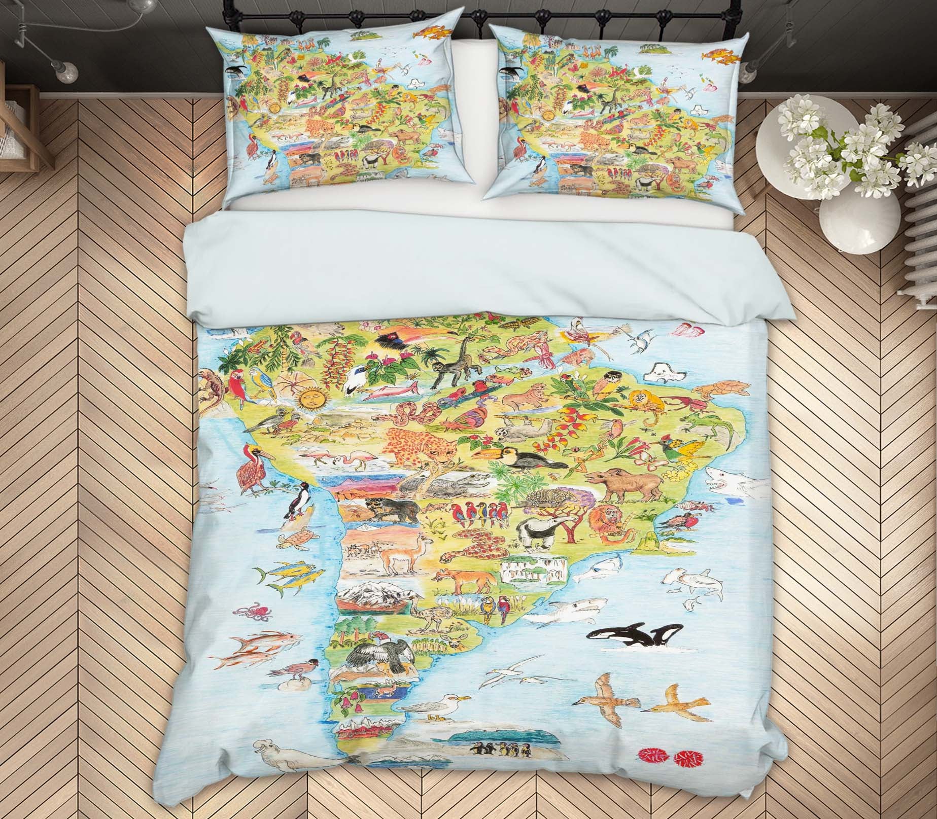 3D South America 035 Michael Sewell Bedding Bed Pillowcases Quilt