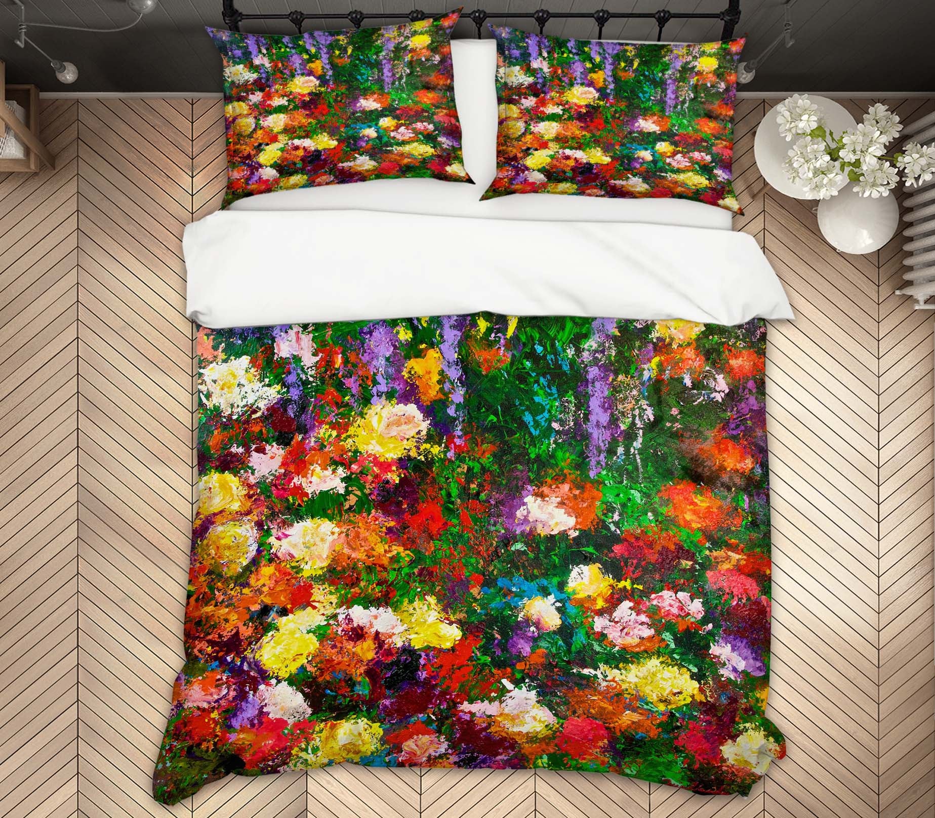 3D Wisteria Roses 1078 Allan P. Friedlander Bedding Bed Pillowcases Quilt