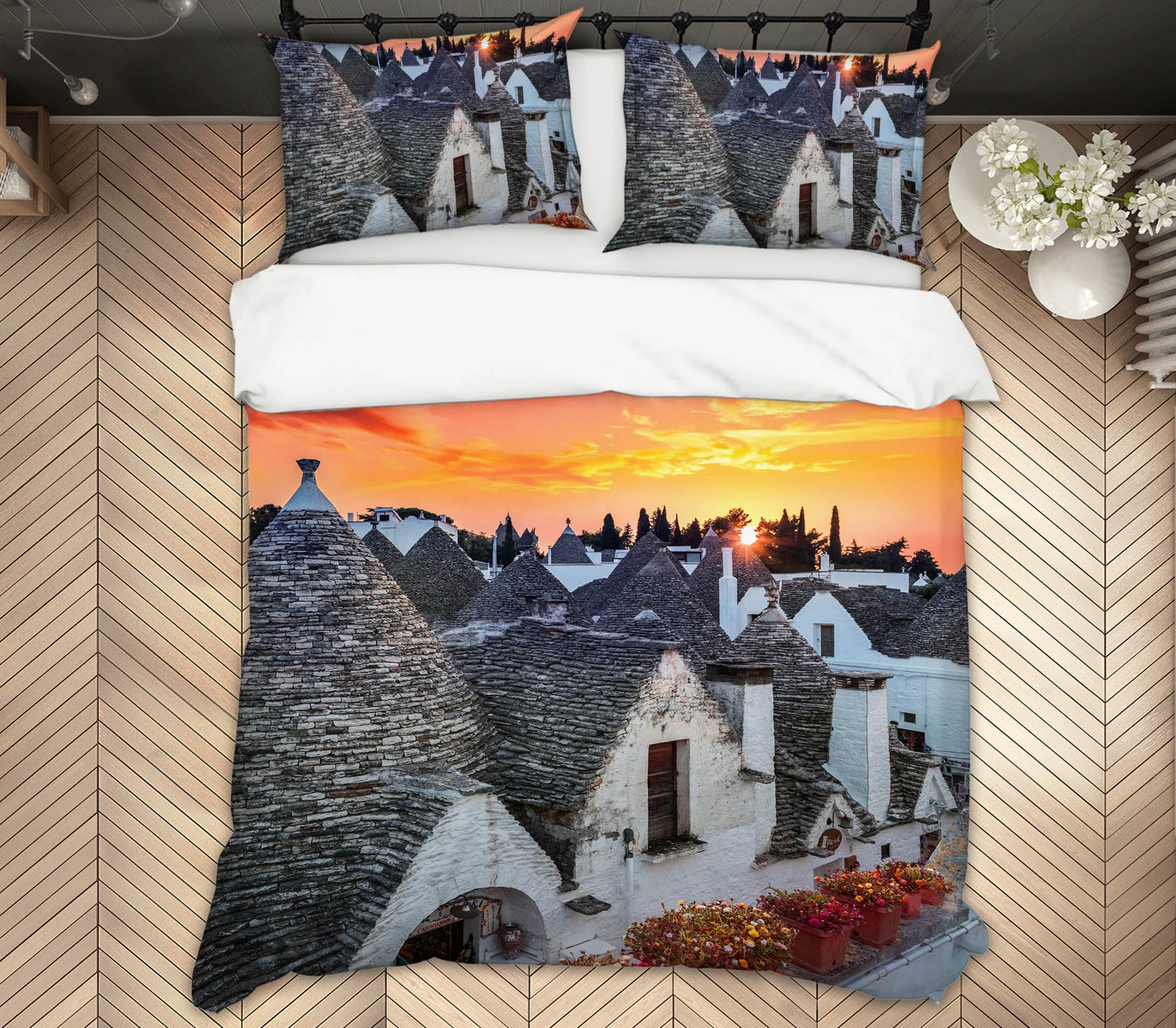 3D Sunrise Village 2101 Marco Carmassi Bedding Bed Pillowcases Quilt