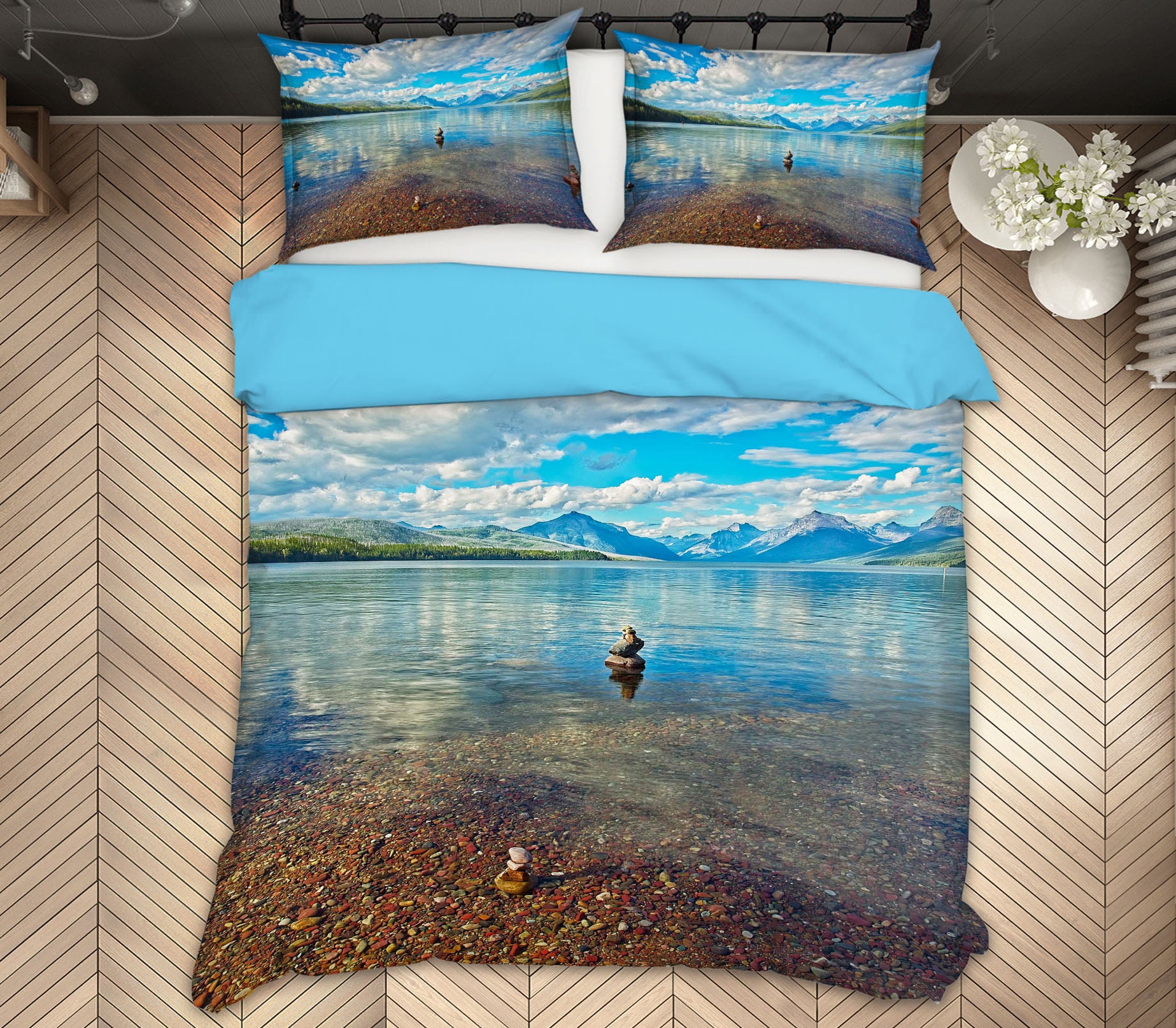 3D Clear Lake 2124 Kathy Barefield Bedding Bed Pillowcases Quilt