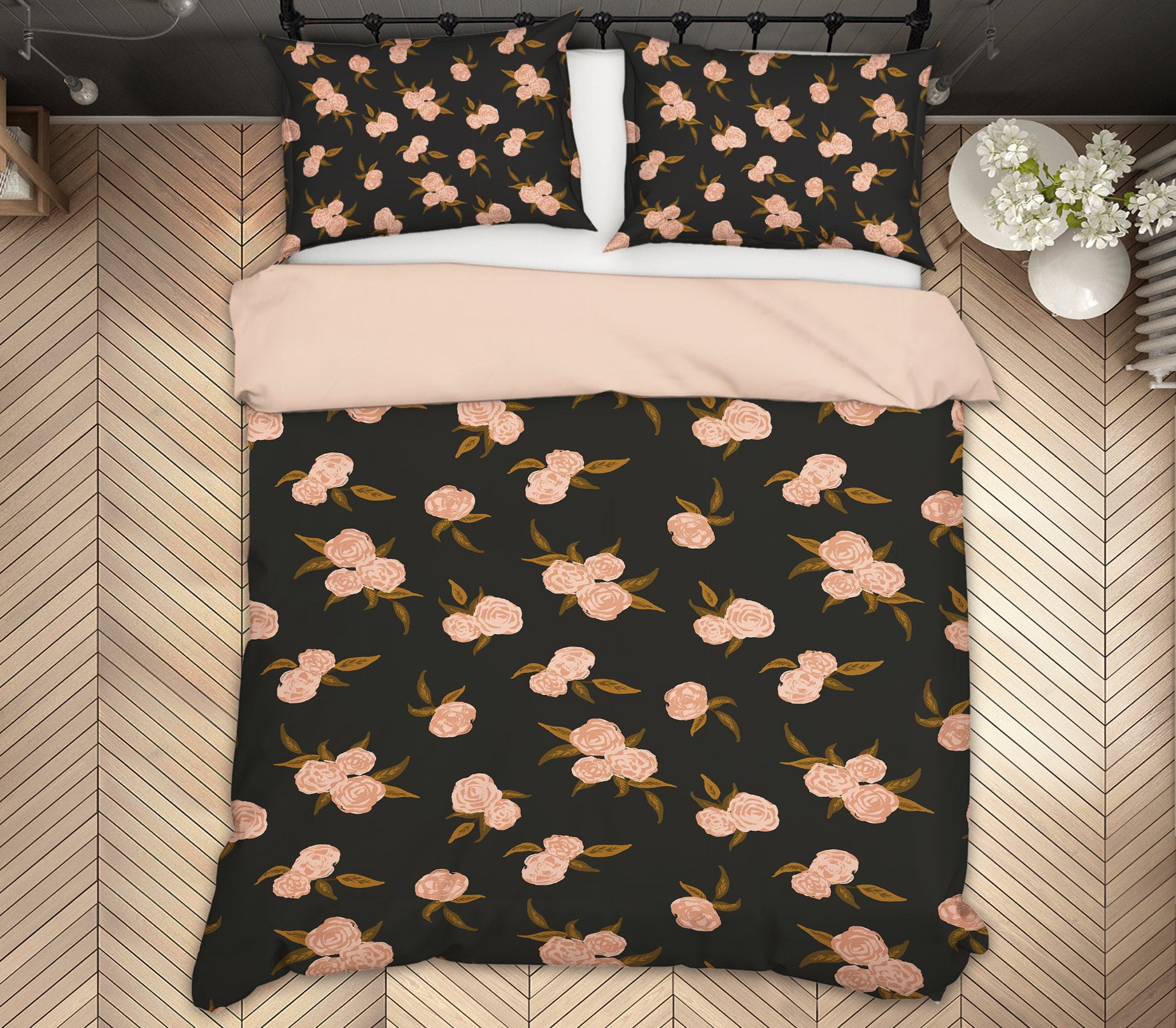 3D Pink Flowers 109111 Kashmira Jayaprakash Bedding Bed Pillowcases Quilt