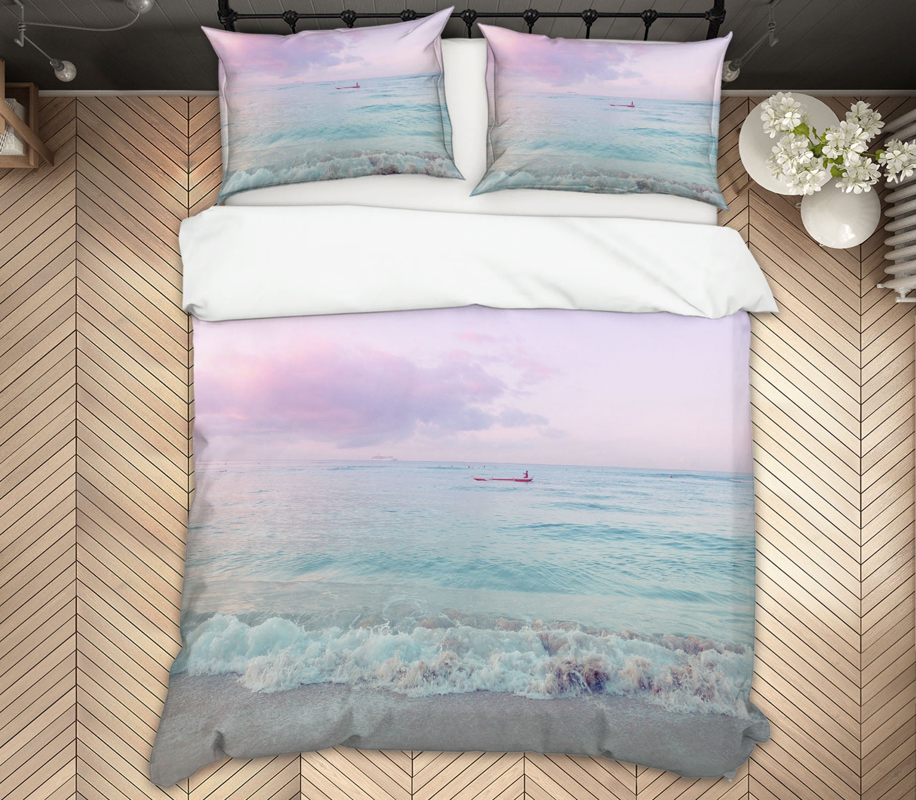 3D Purple Clouds 2015 Noirblanc777 Bedding Bed Pillowcases Quilt
