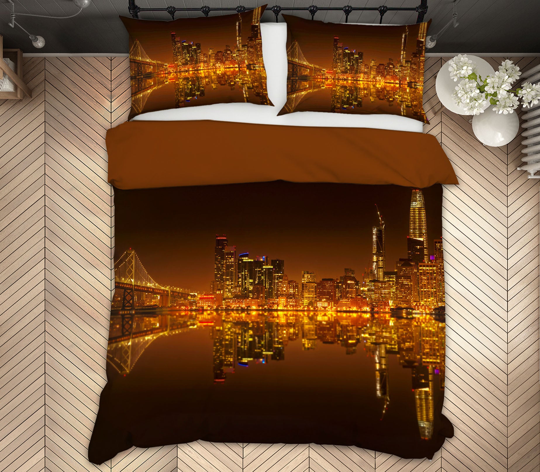 3D Canal Lights 2110 Marco Carmassi Bedding Bed Pillowcases Quilt