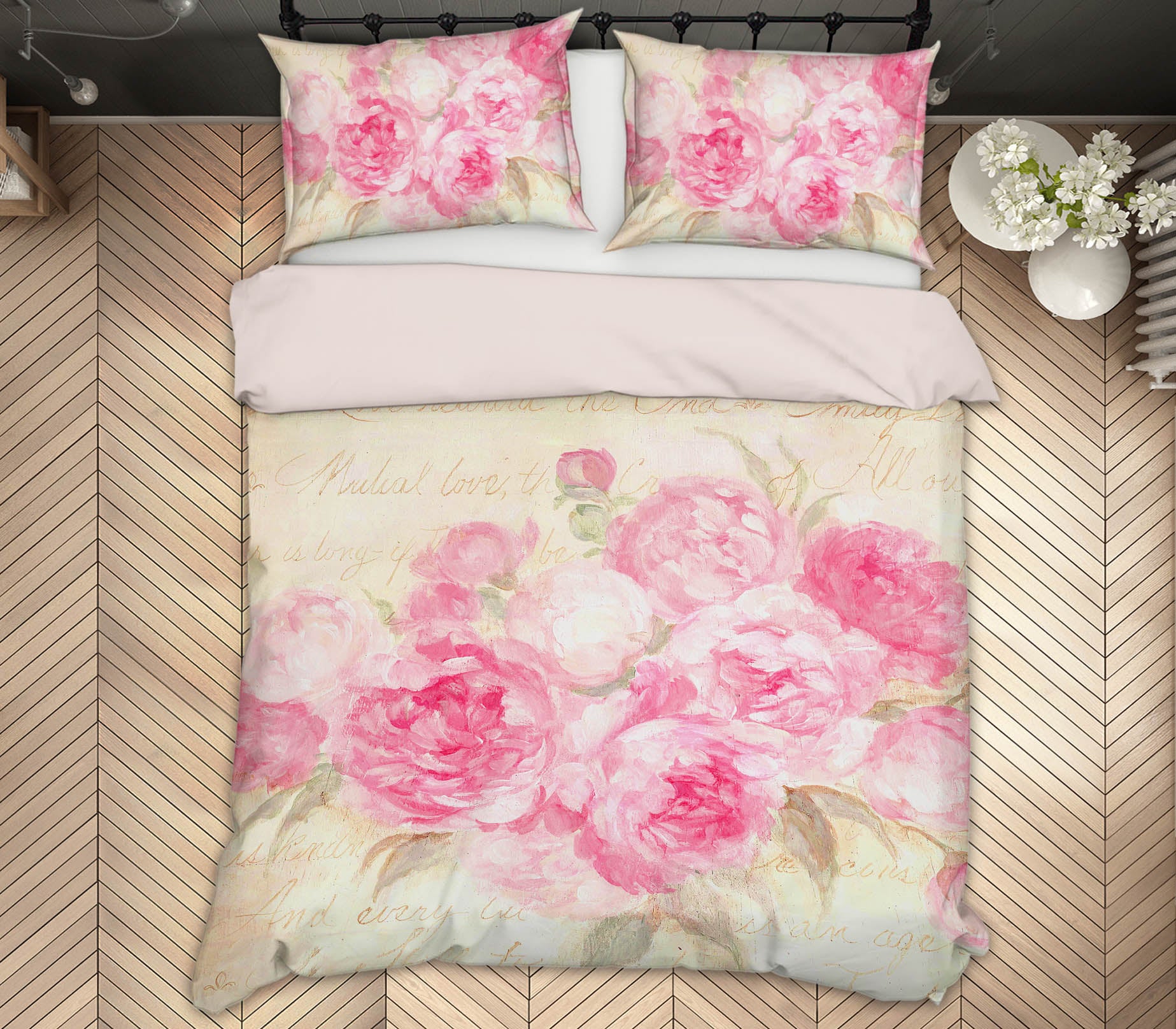 3D Rose Envelope 122 Debi Coules Bedding Bed Pillowcases Quilt