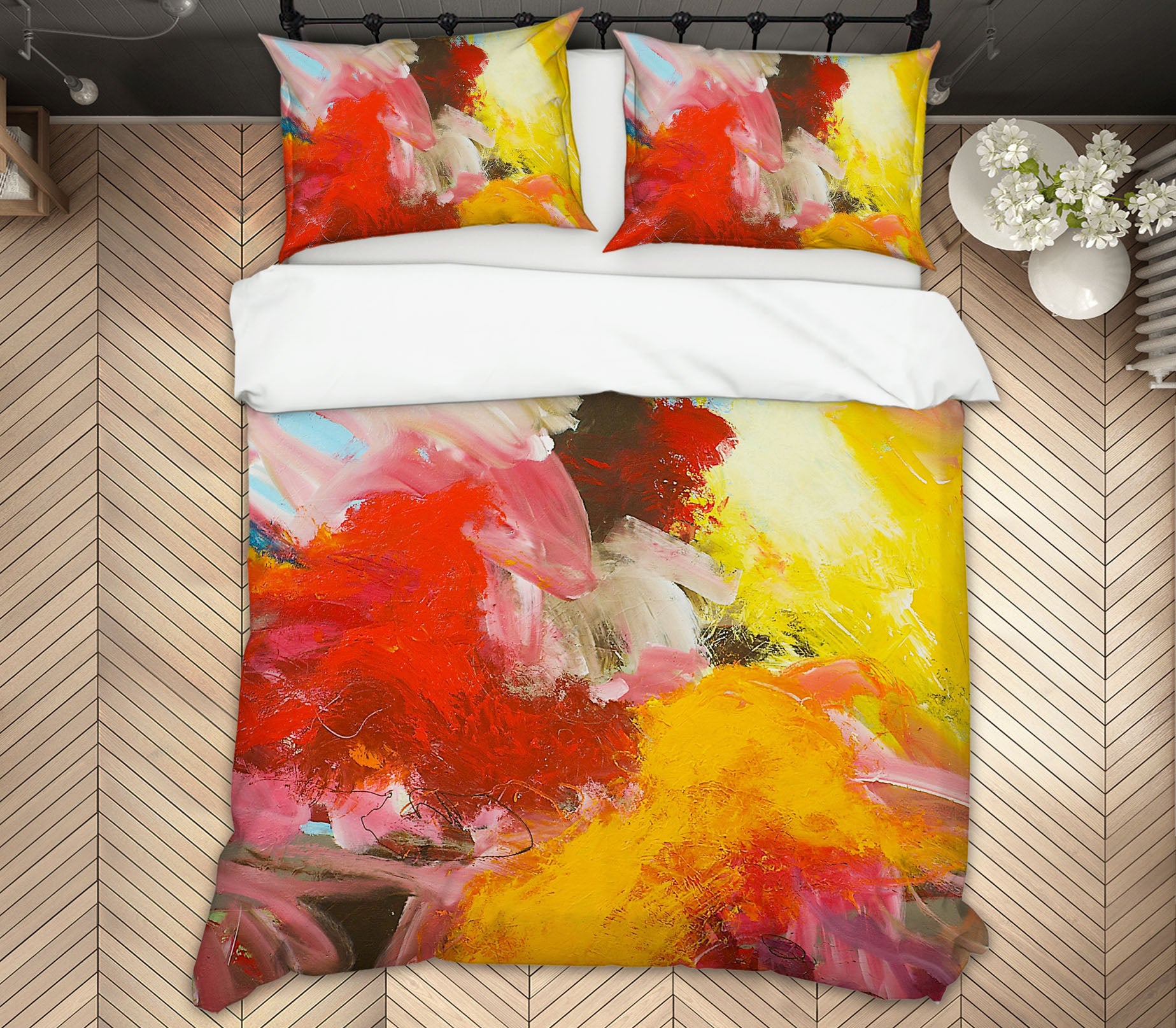 3D Fiery Red 109 Allan P. Friedlander Bedding Bed Pillowcases Quilt