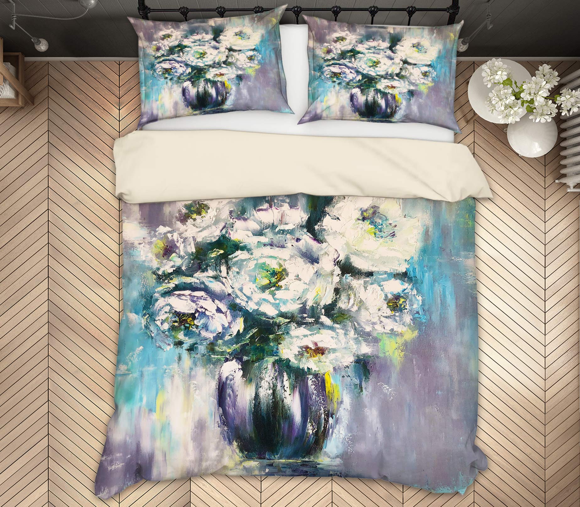 3D Vase Oil Painting 493 Skromova Marina Bedding Bed Pillowcases Quilt