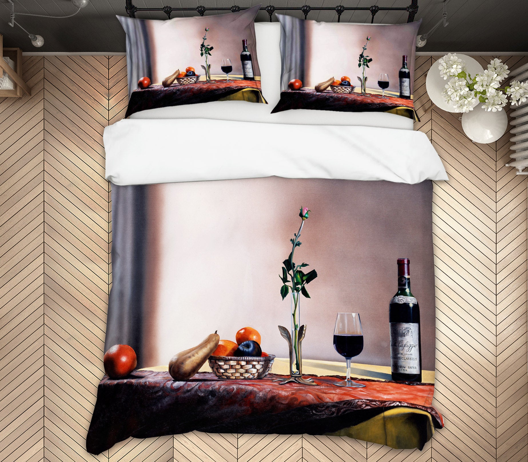 3D Fruit Red Wine 11068 Matthew Holden Bates Bedding Bed Pillowcases Quilt