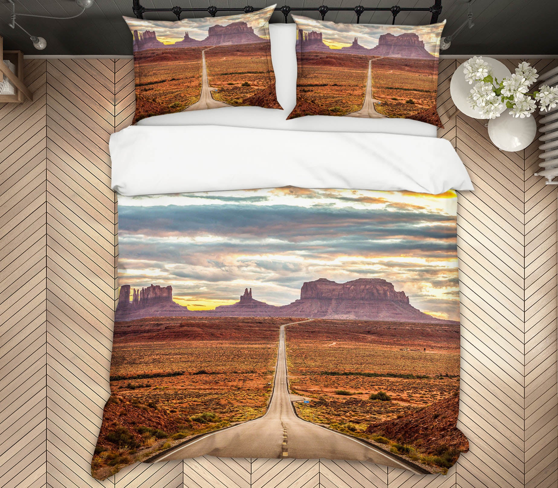3D Monument Valleyl 123 Marco Carmassi Bedding Bed Pillowcases Quilt