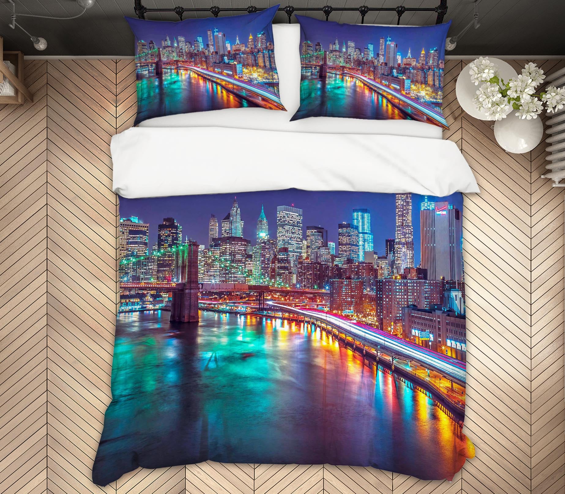 3D Paris Lights 2008 Assaf Frank Bedding Bed Pillowcases Quilt