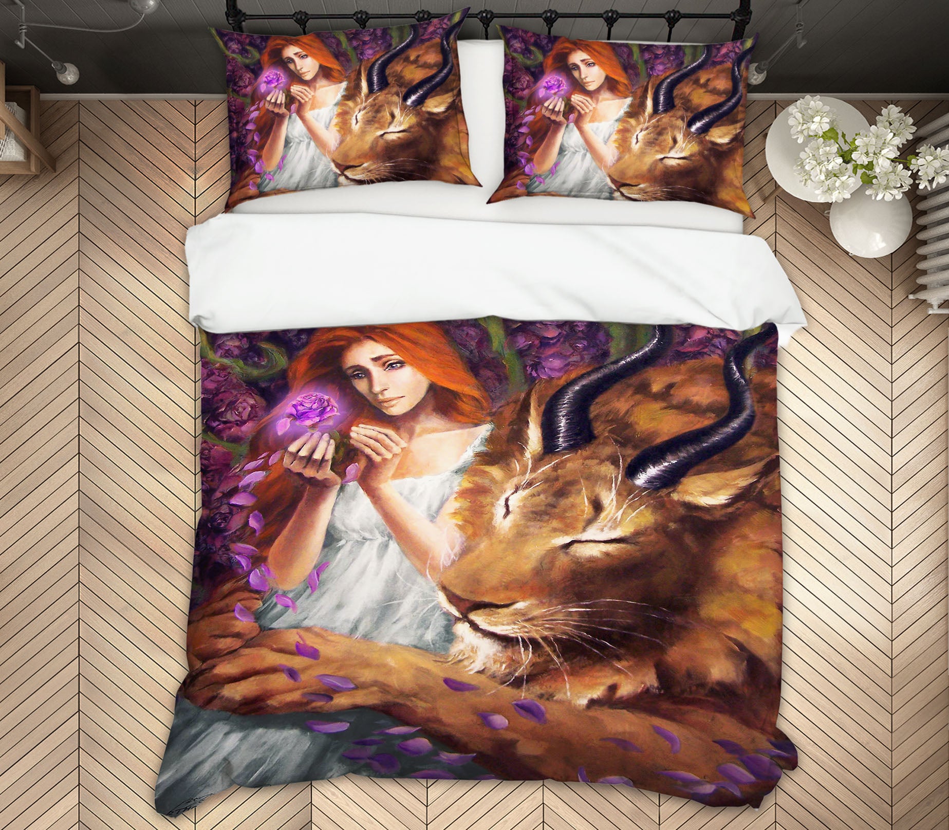 3D Tiger Woman 8305 Ruth Thompson Bedding Bed Pillowcases Quilt Cover Duvet Cover