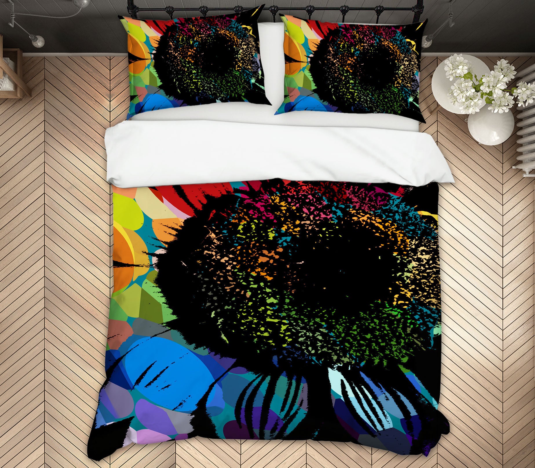 3D Colored Petals 19131 Shandra Smith Bedding Bed Pillowcases Quilt